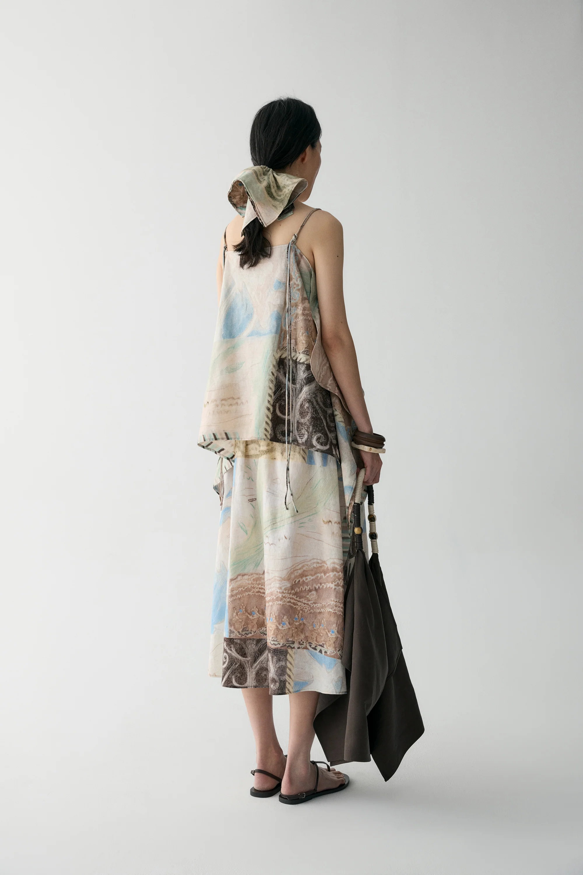 Draped Panel Tribal-print Skirt - Image 7