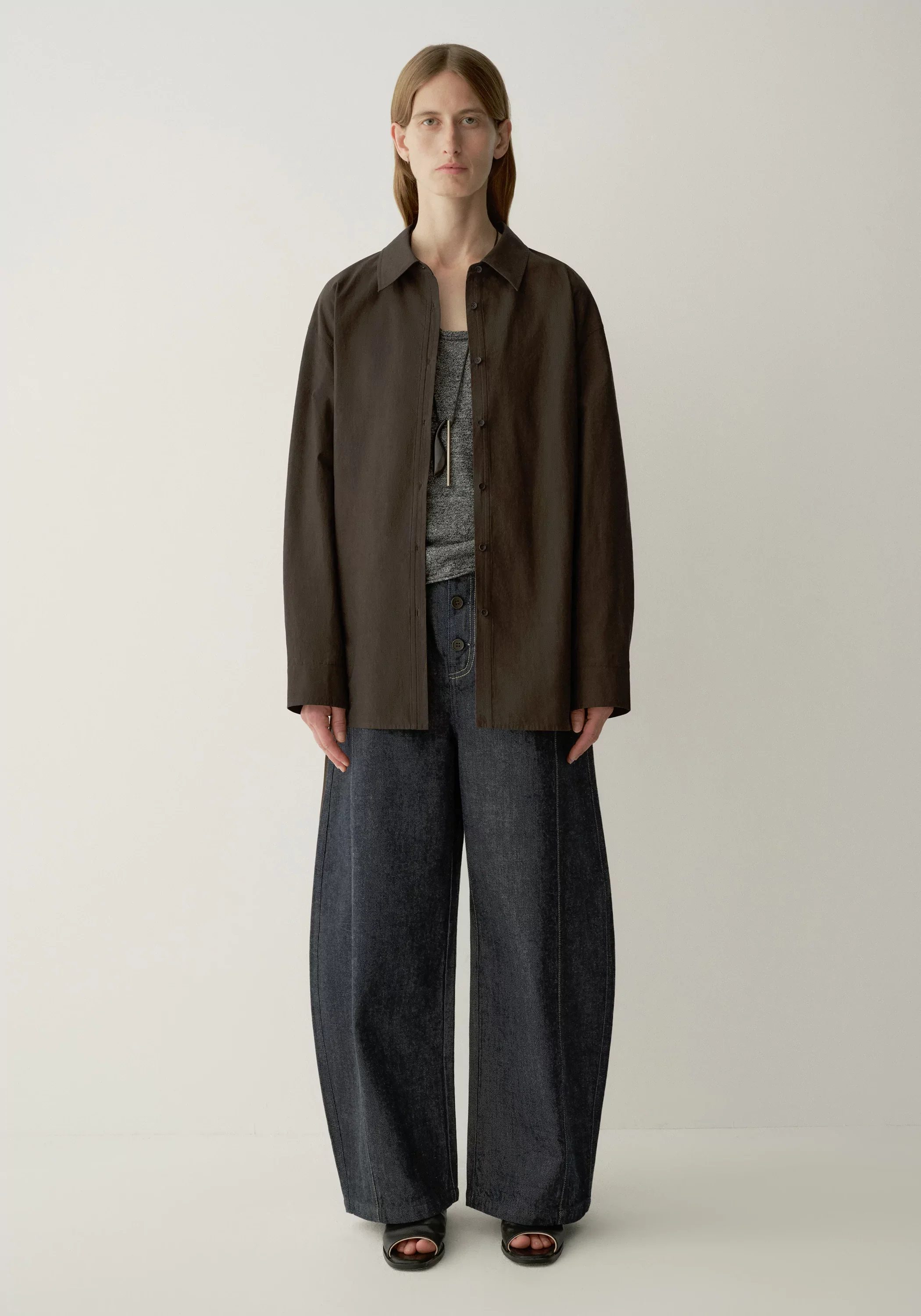 Drawstring Cotton Shirt - Image 15