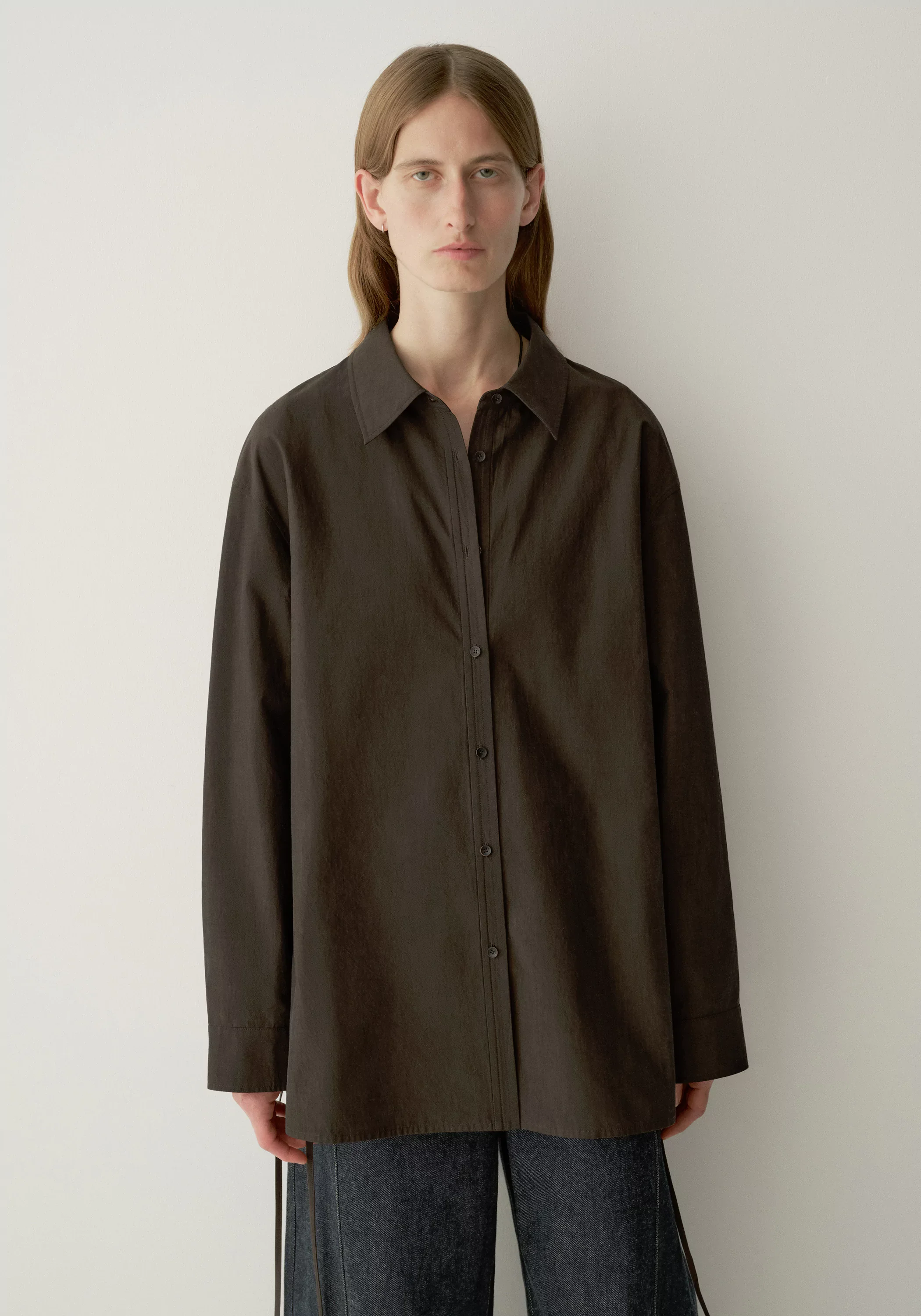 Drawstring Cotton Shirt - Image 16