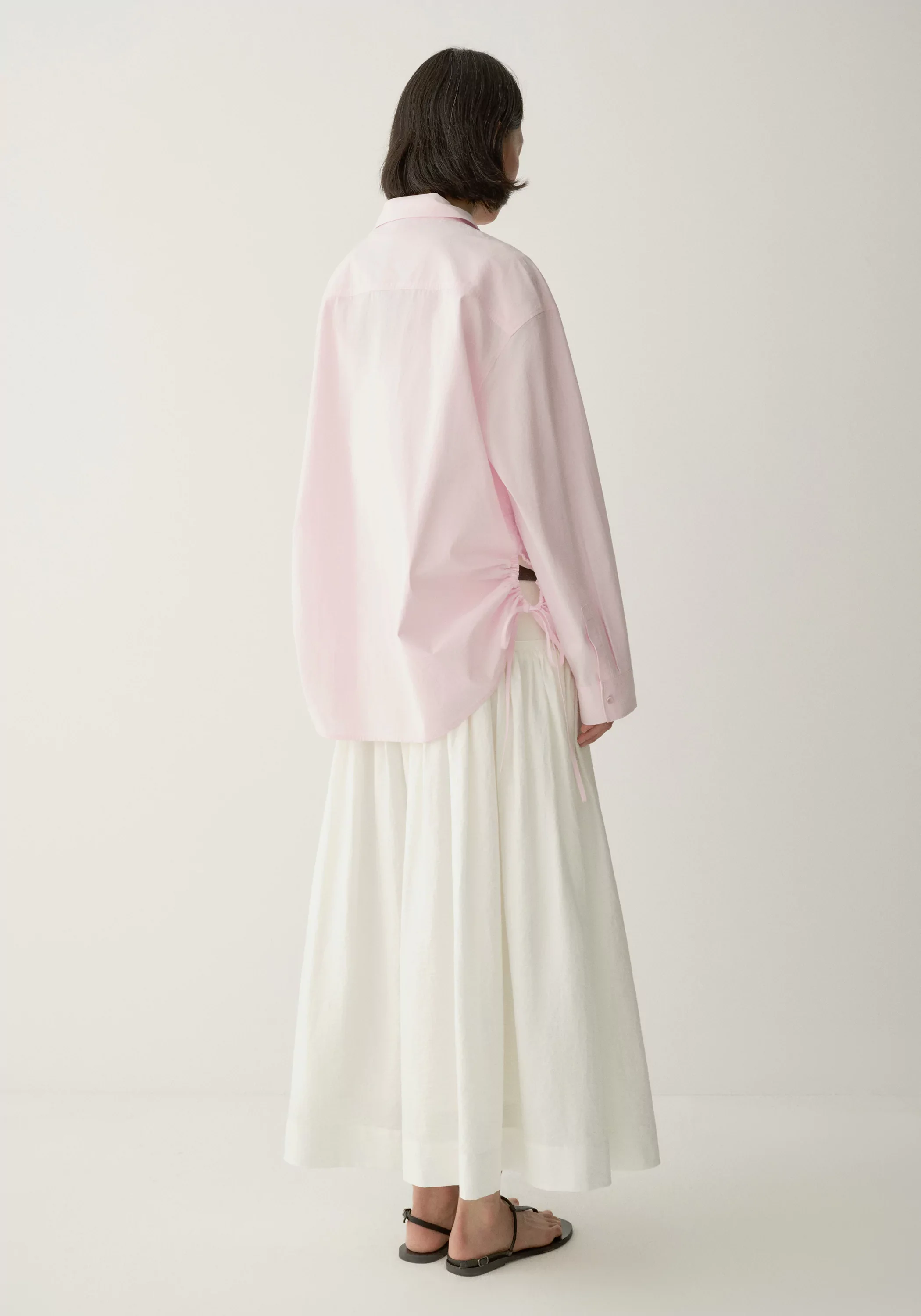 Drawstring Cotton Shirt - Image 19