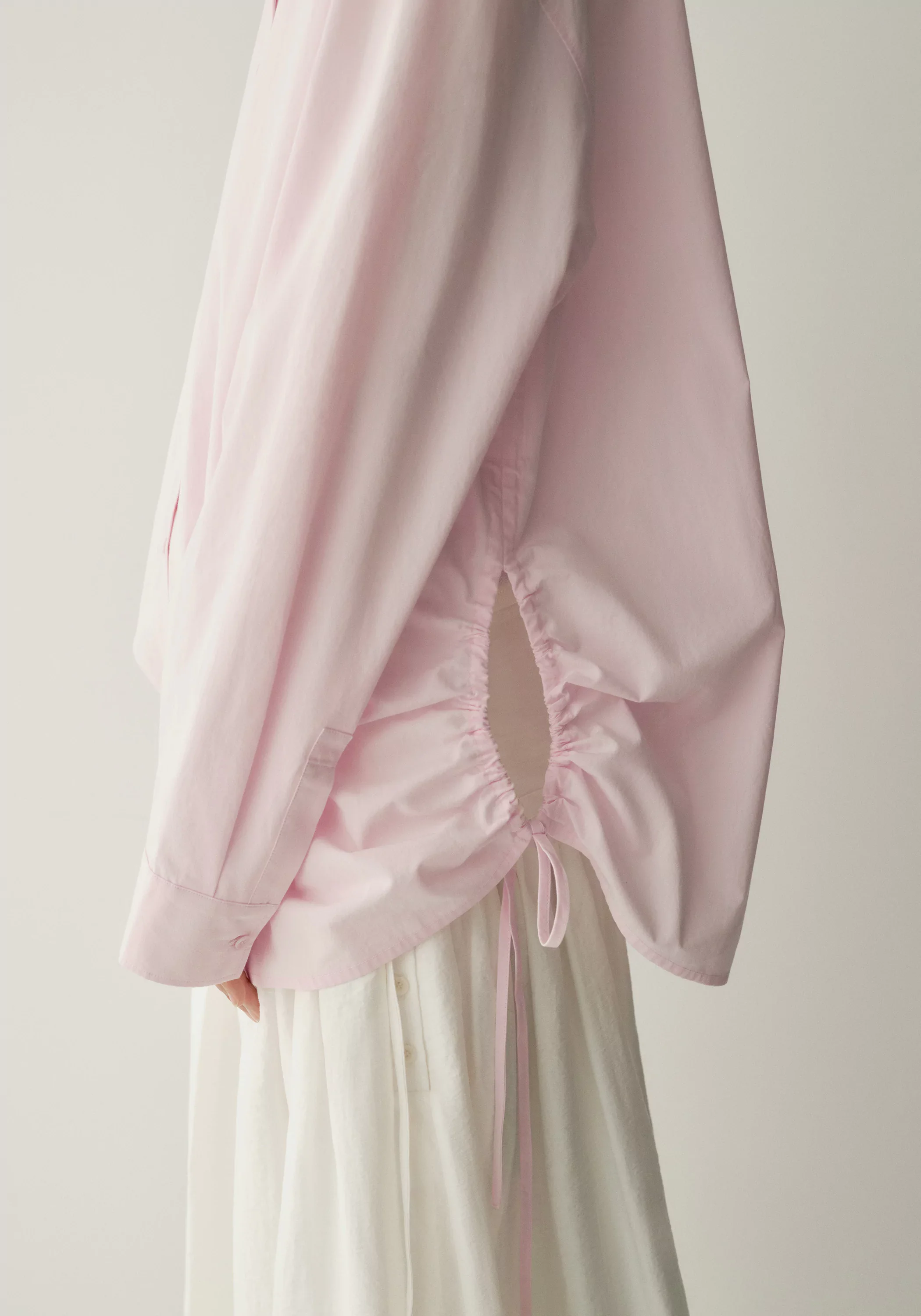 Drawstring Cotton Shirt - Image 23