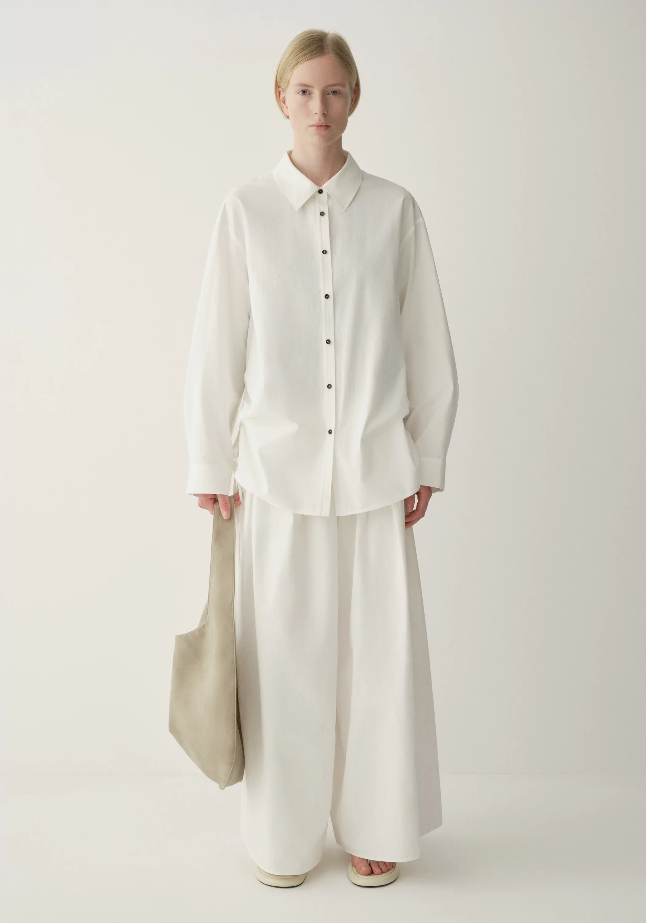 Drawstring Cotton Shirt - Image 5