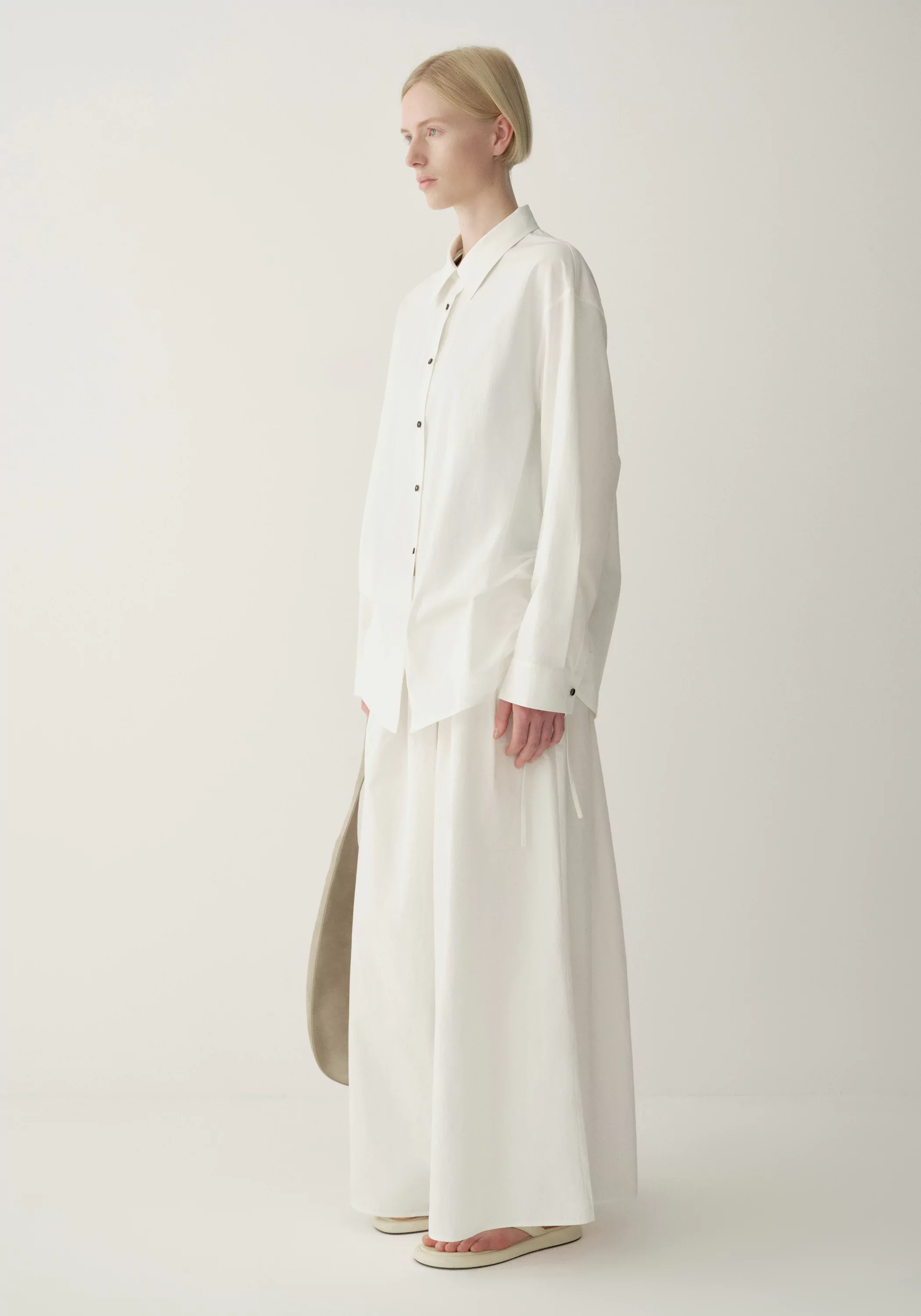 Drawstring Cotton Shirt - Image 6