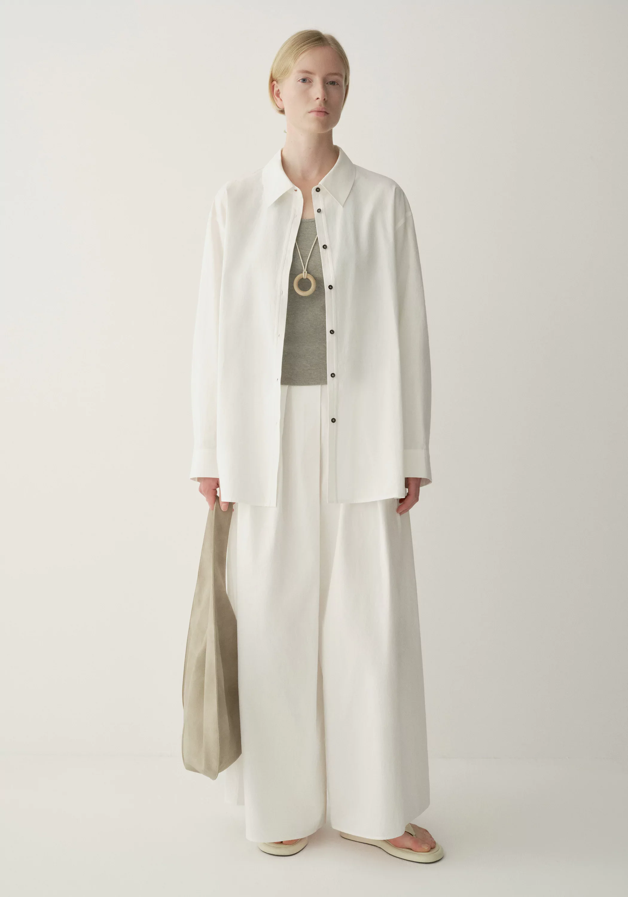 Drawstring Cotton Shirt - Image 8