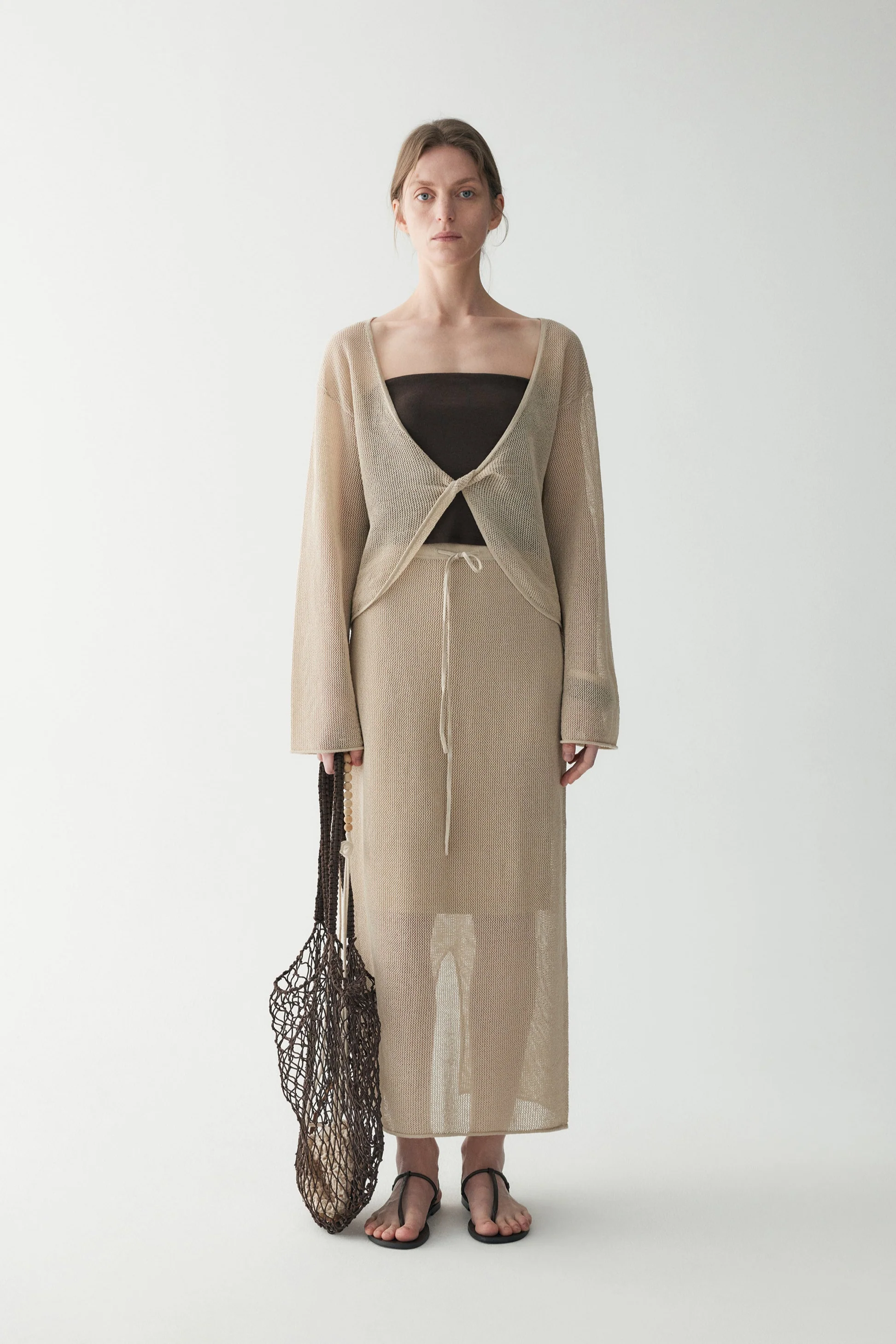 Drawstring Sheer Skirt - Image 11