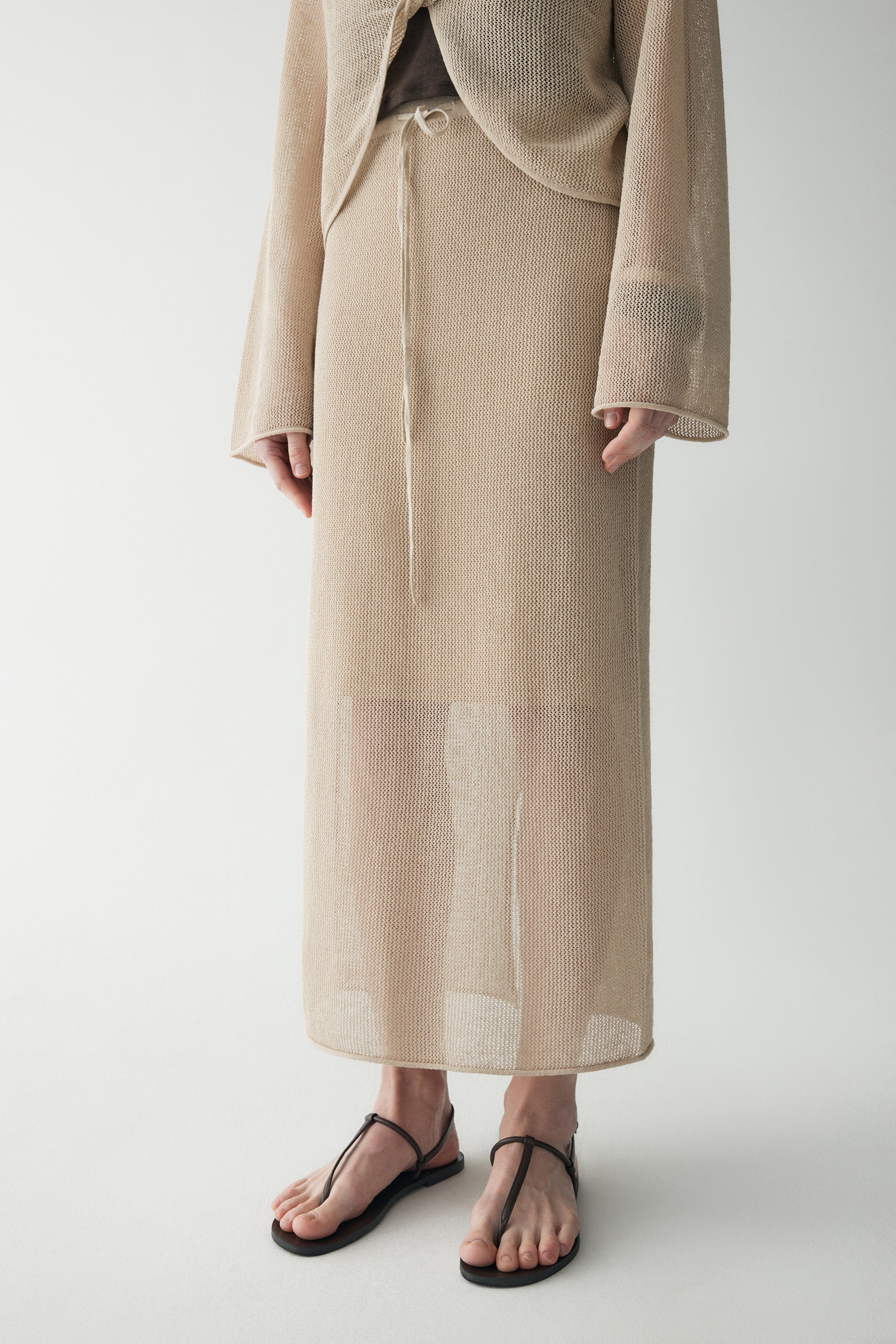 Drawstring Sheer Skirt - Image 15