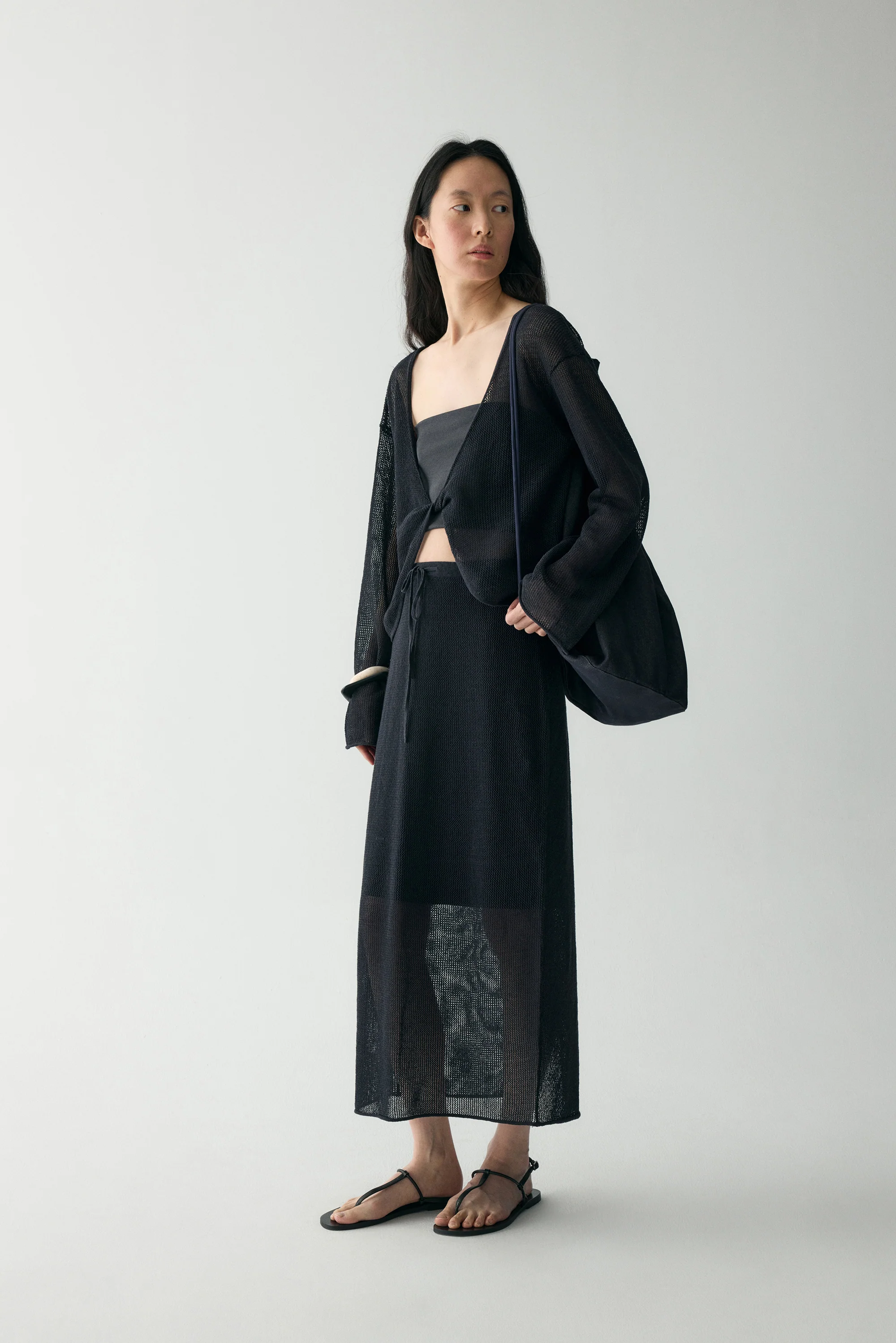 Drawstring Sheer Skirt - Image 4