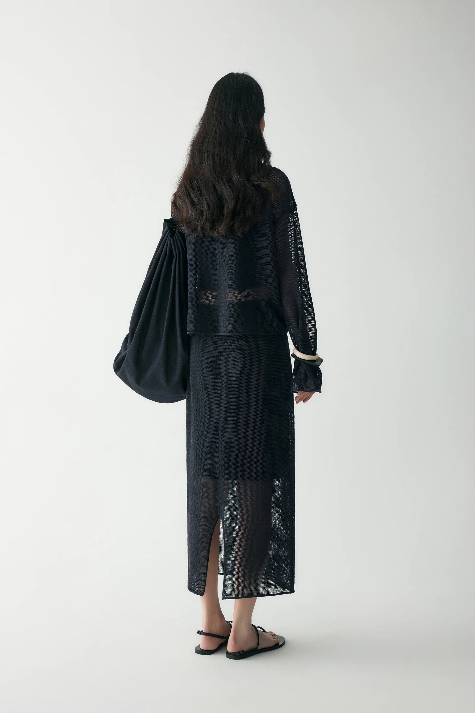 Drawstring Sheer Skirt - Image 5