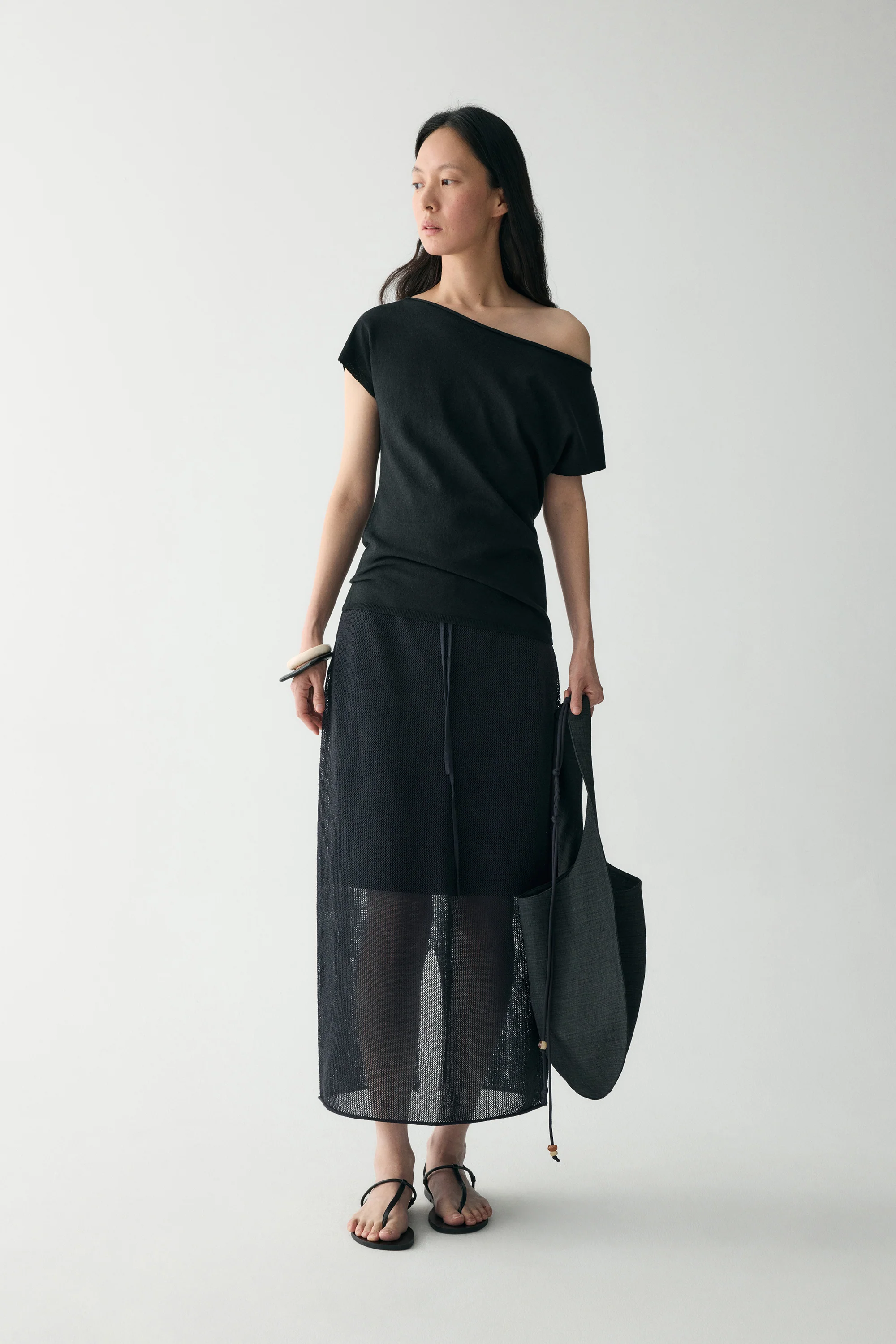 Drawstring Sheer Skirt - Image 6