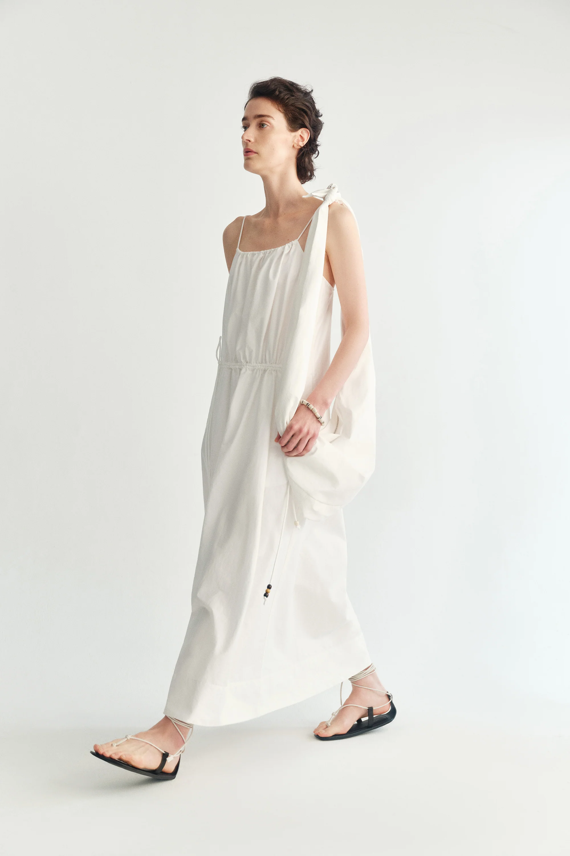 Drawstring Slip Maxi Dress - Image 10