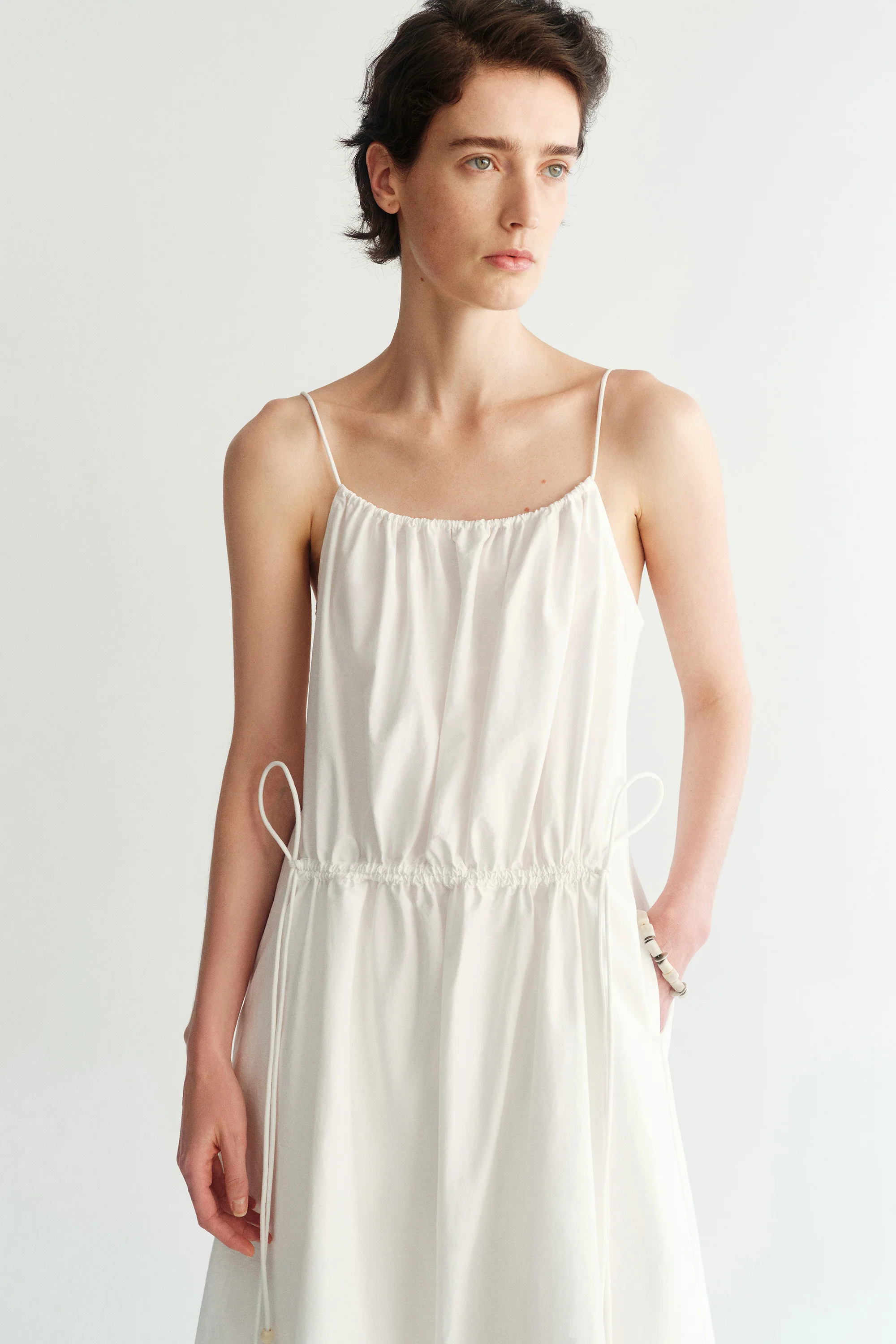 Drawstring Slip Maxi Dress - Image 14