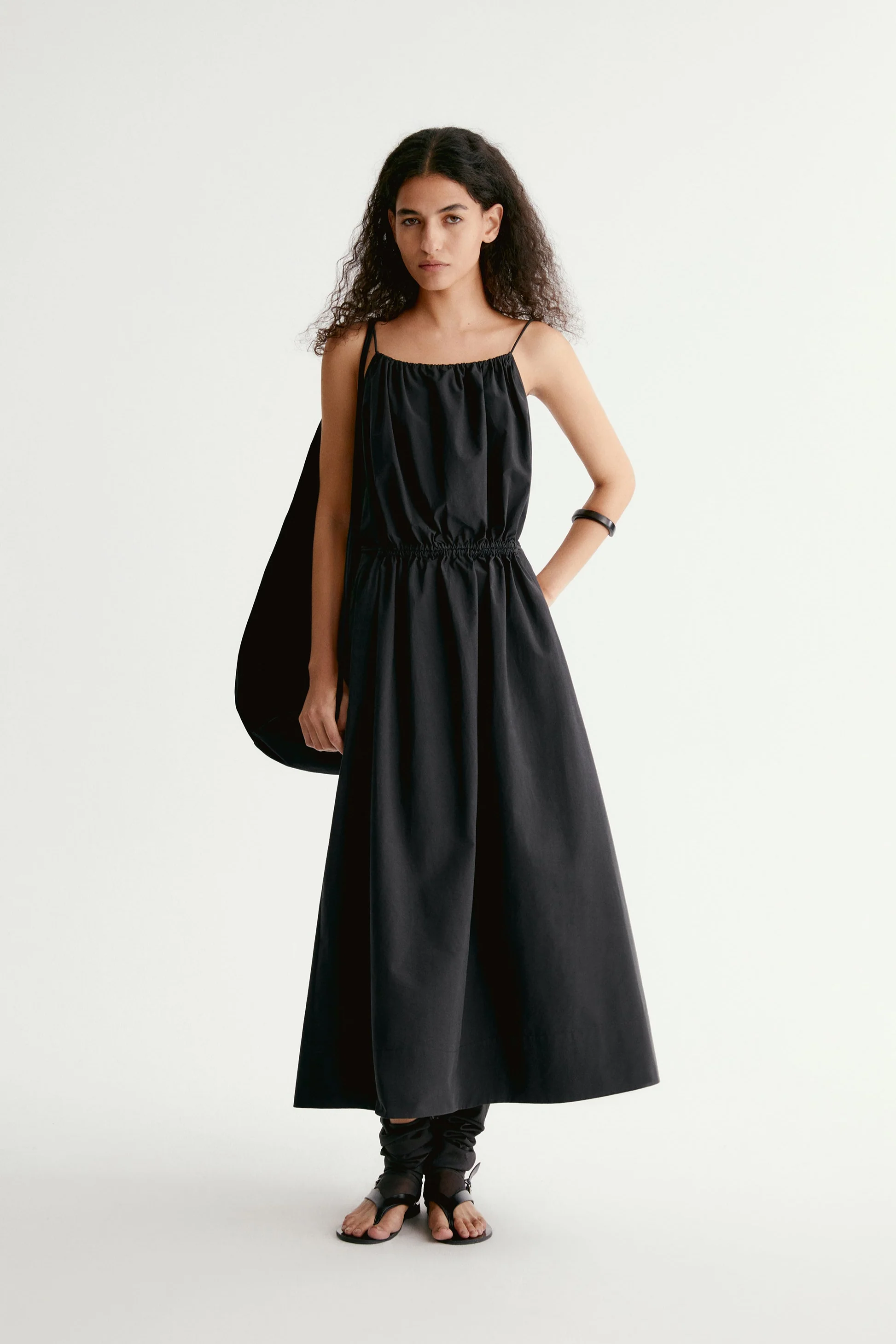 Drawstring Slip Maxi Dress - Image 2