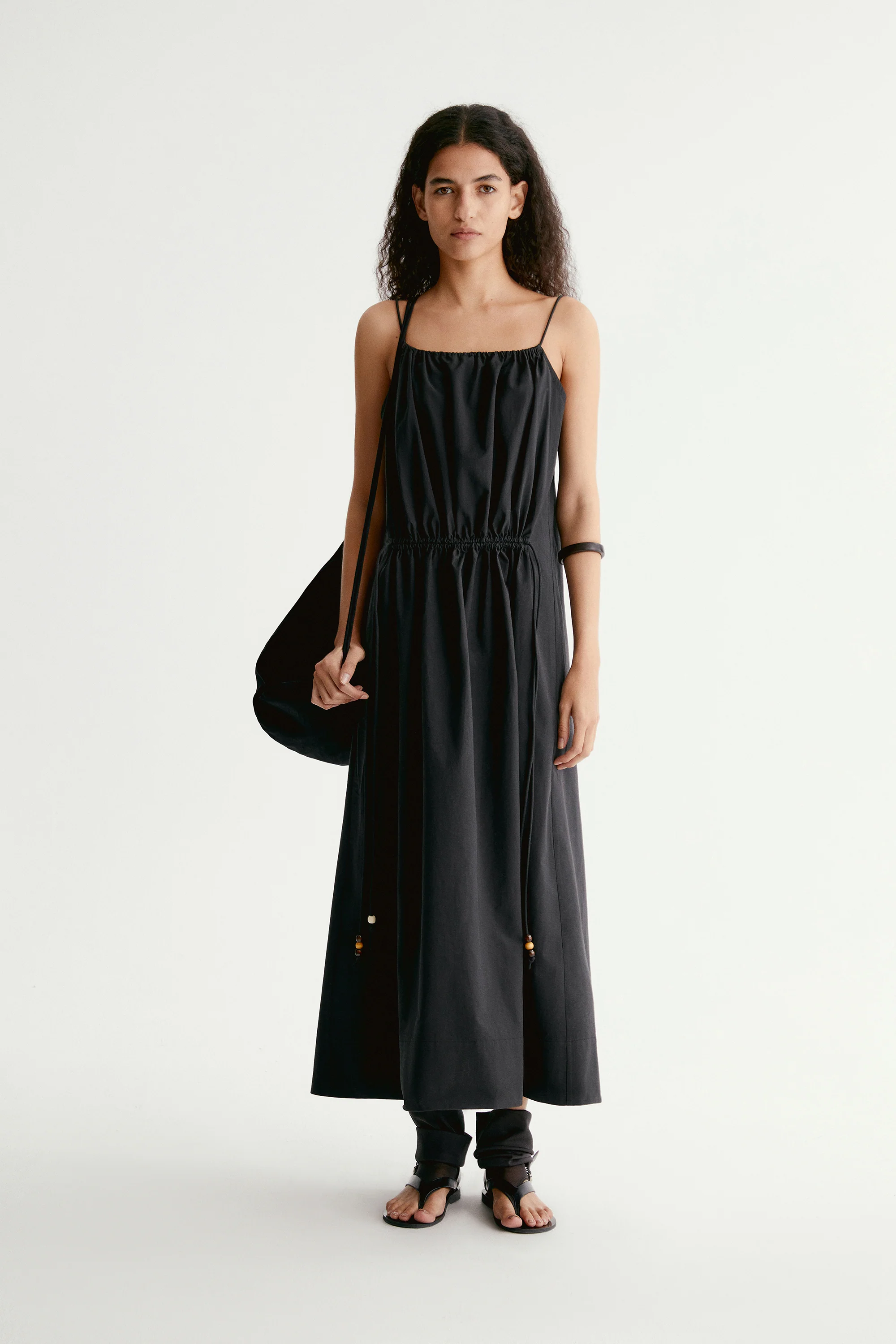 Drawstring Slip Maxi Dress - Image 3