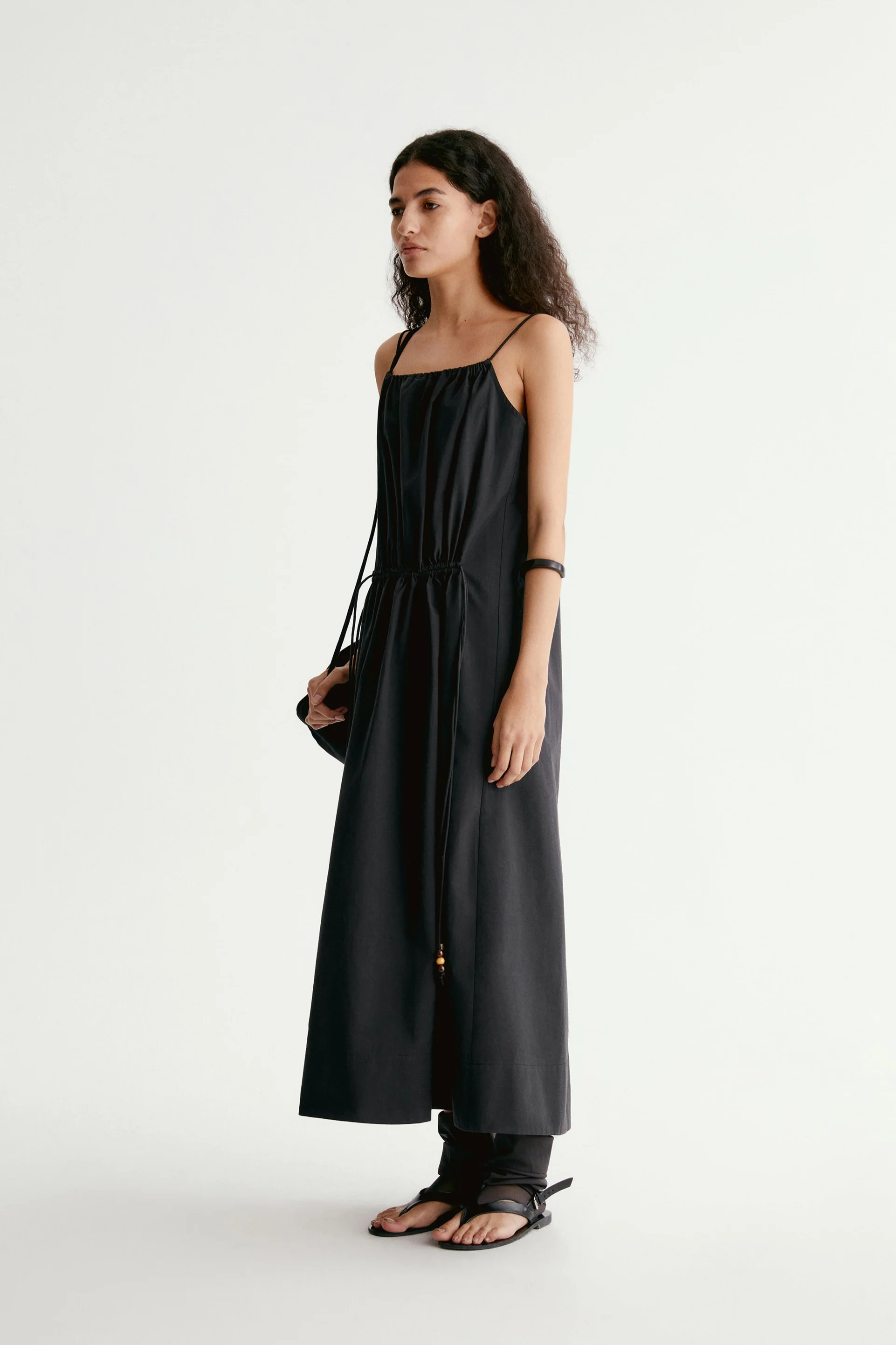 Drawstring Slip Maxi Dress - Image 4
