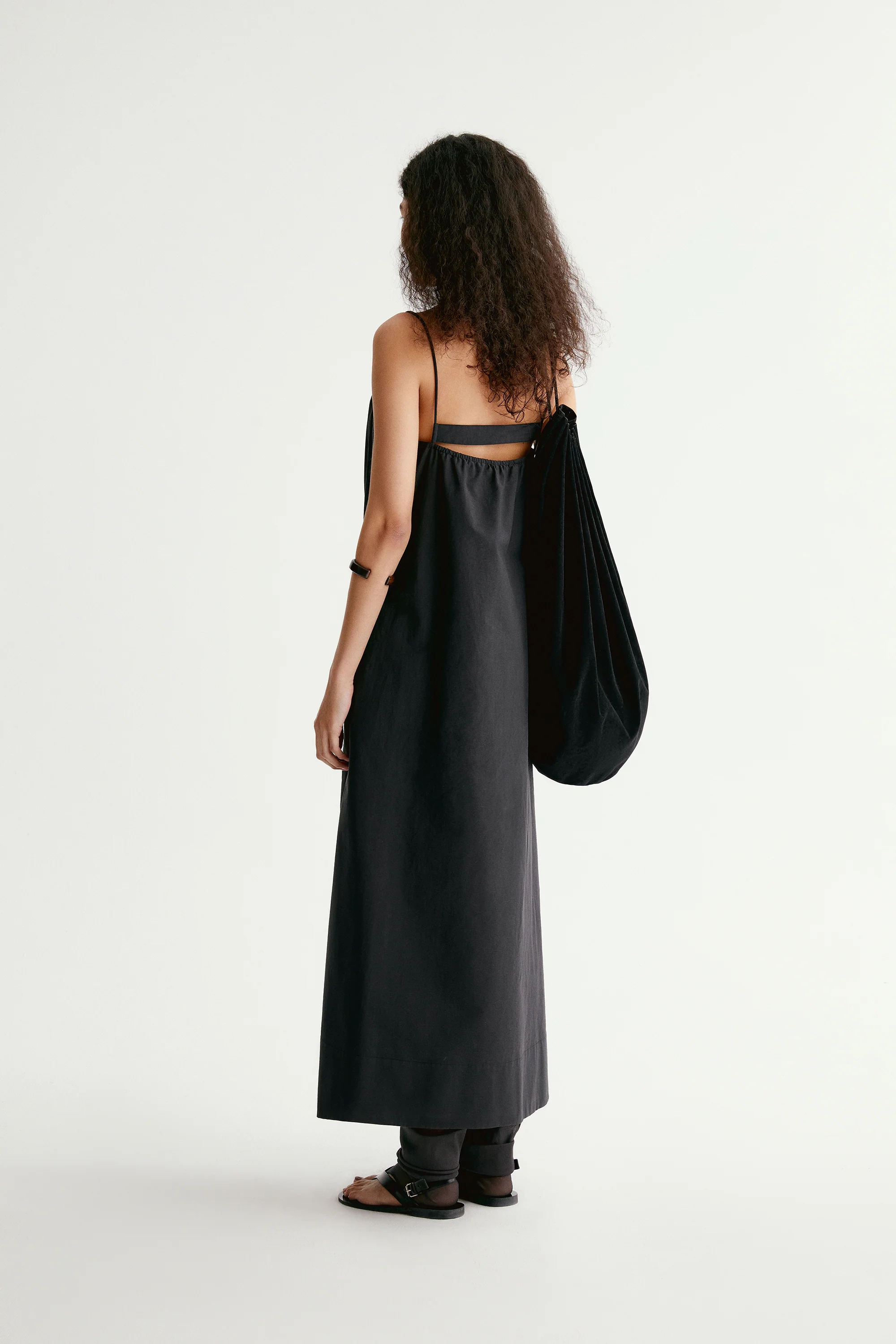 Drawstring Slip Maxi Dress - Image 5
