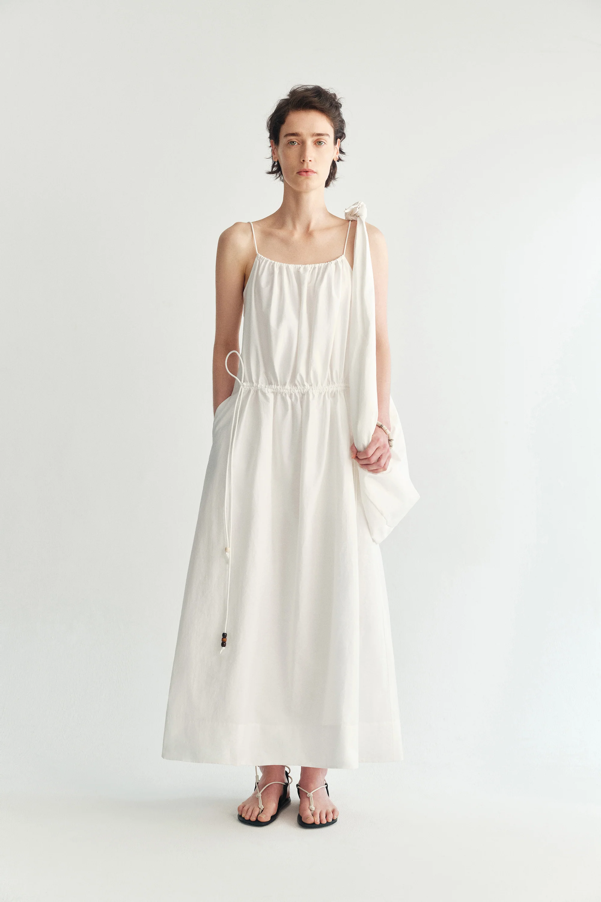 Drawstring Slip Maxi Dress - Image 8