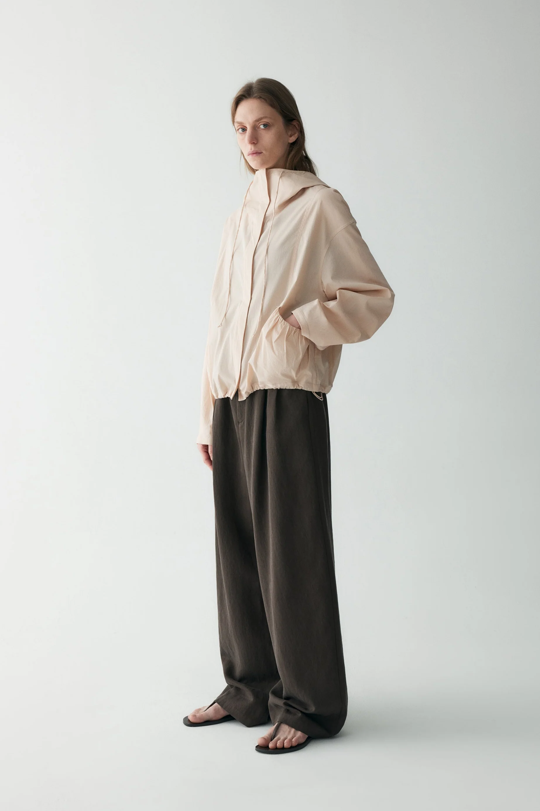 Drawstring Wide-leg Pants - Image 5