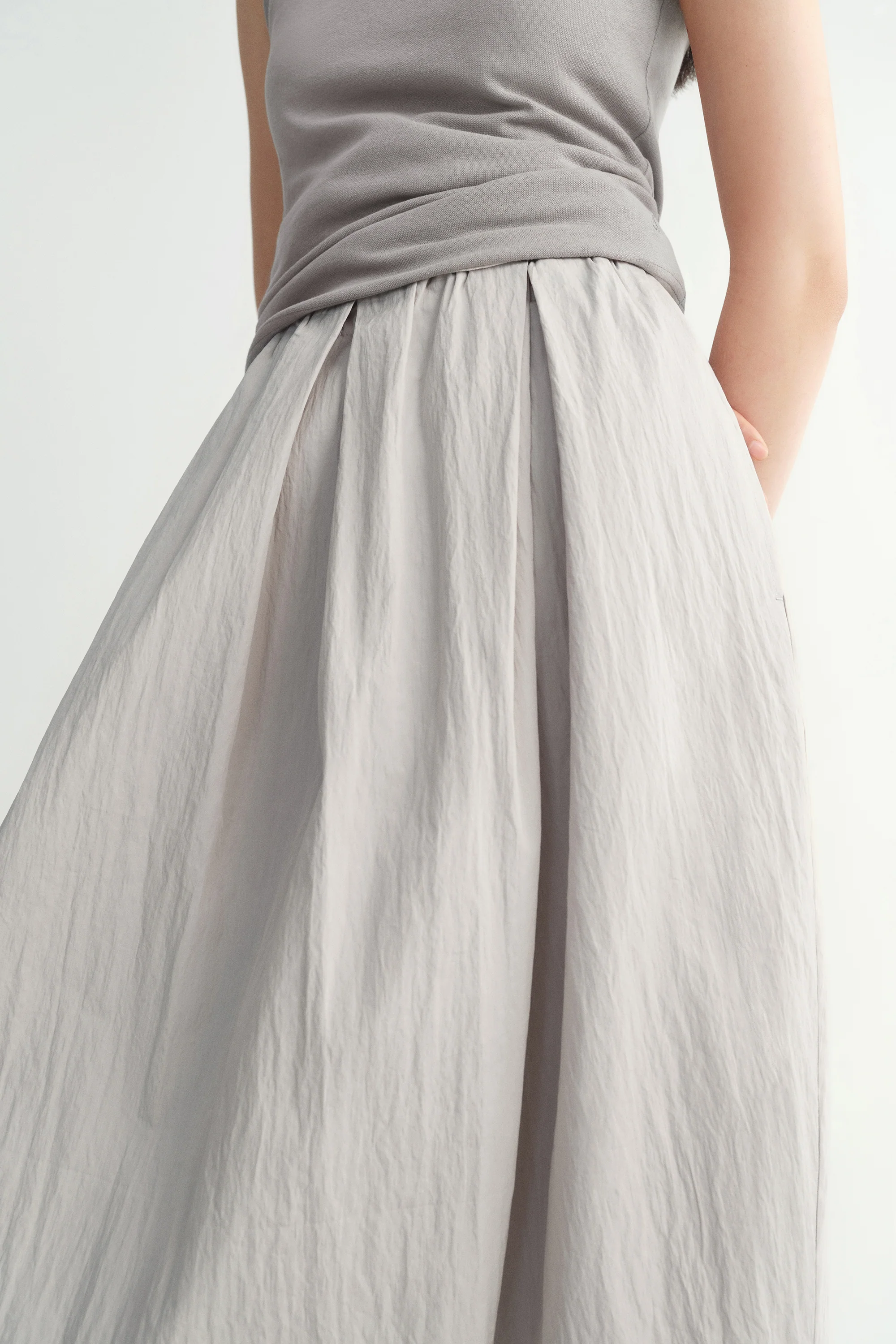 Elasticated Cotton Maxi Skirt - Image 13