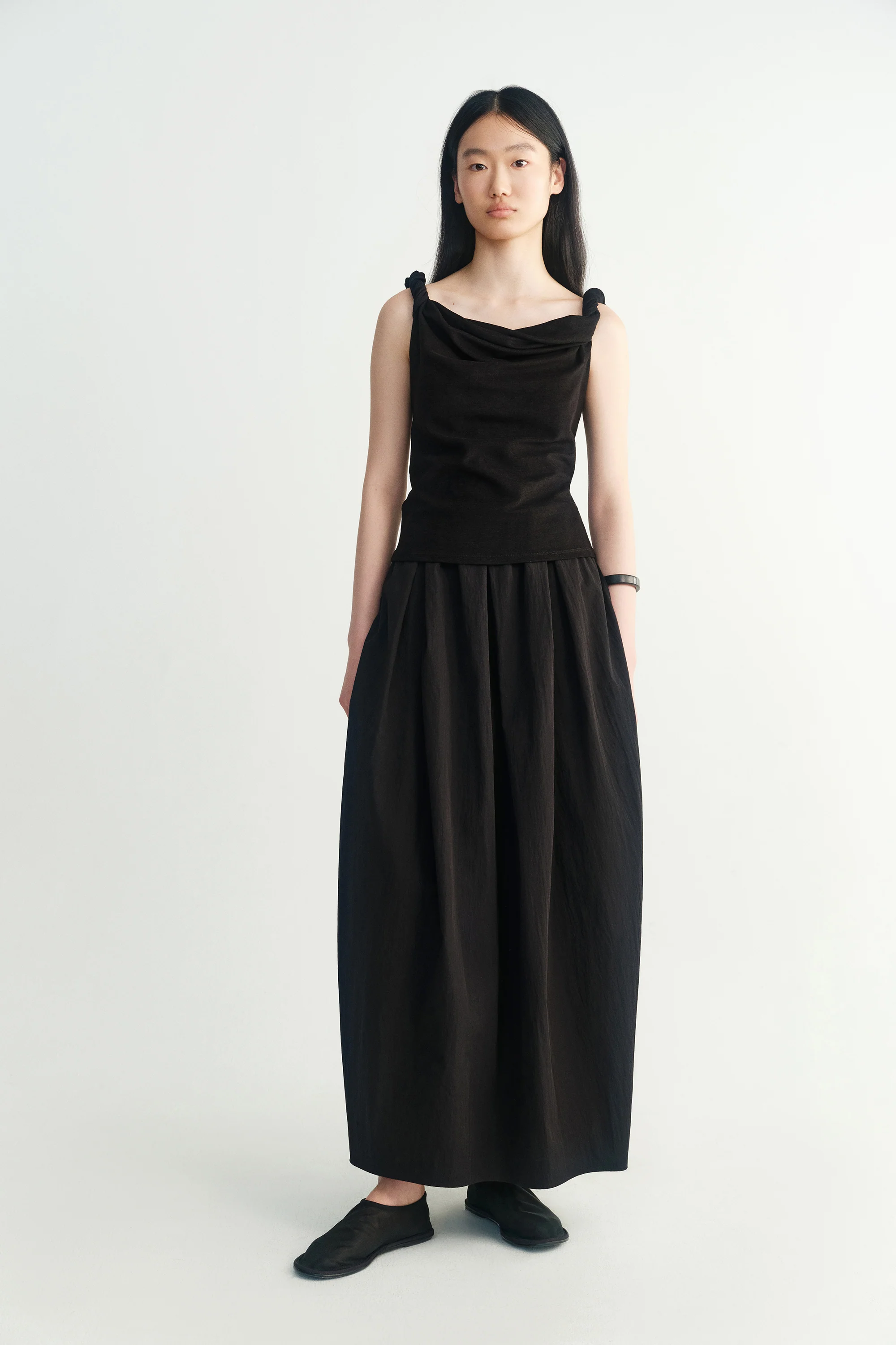 Elasticated Cotton Maxi Skirt - Image 2