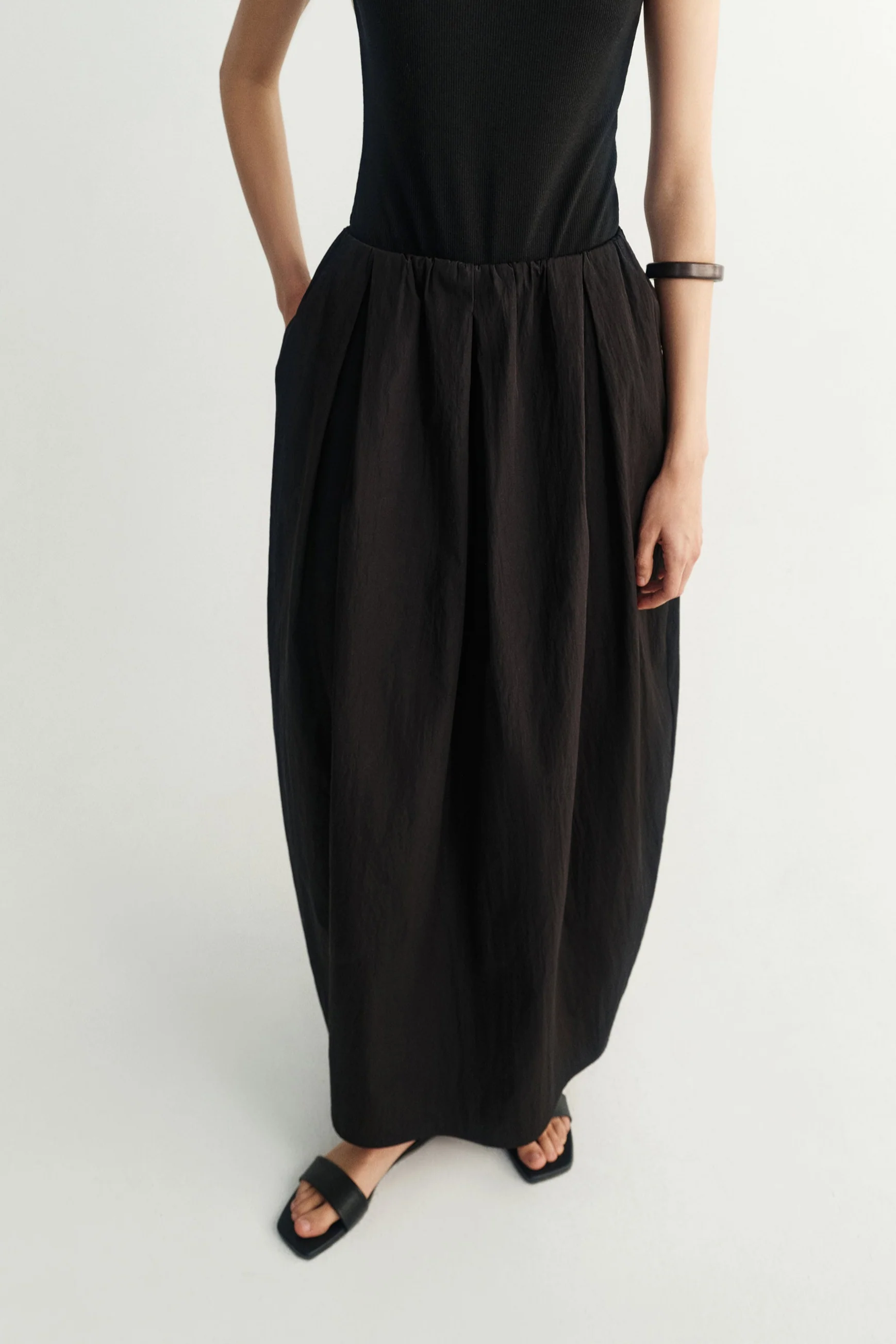 Elasticated Cotton Maxi Skirt - Image 5