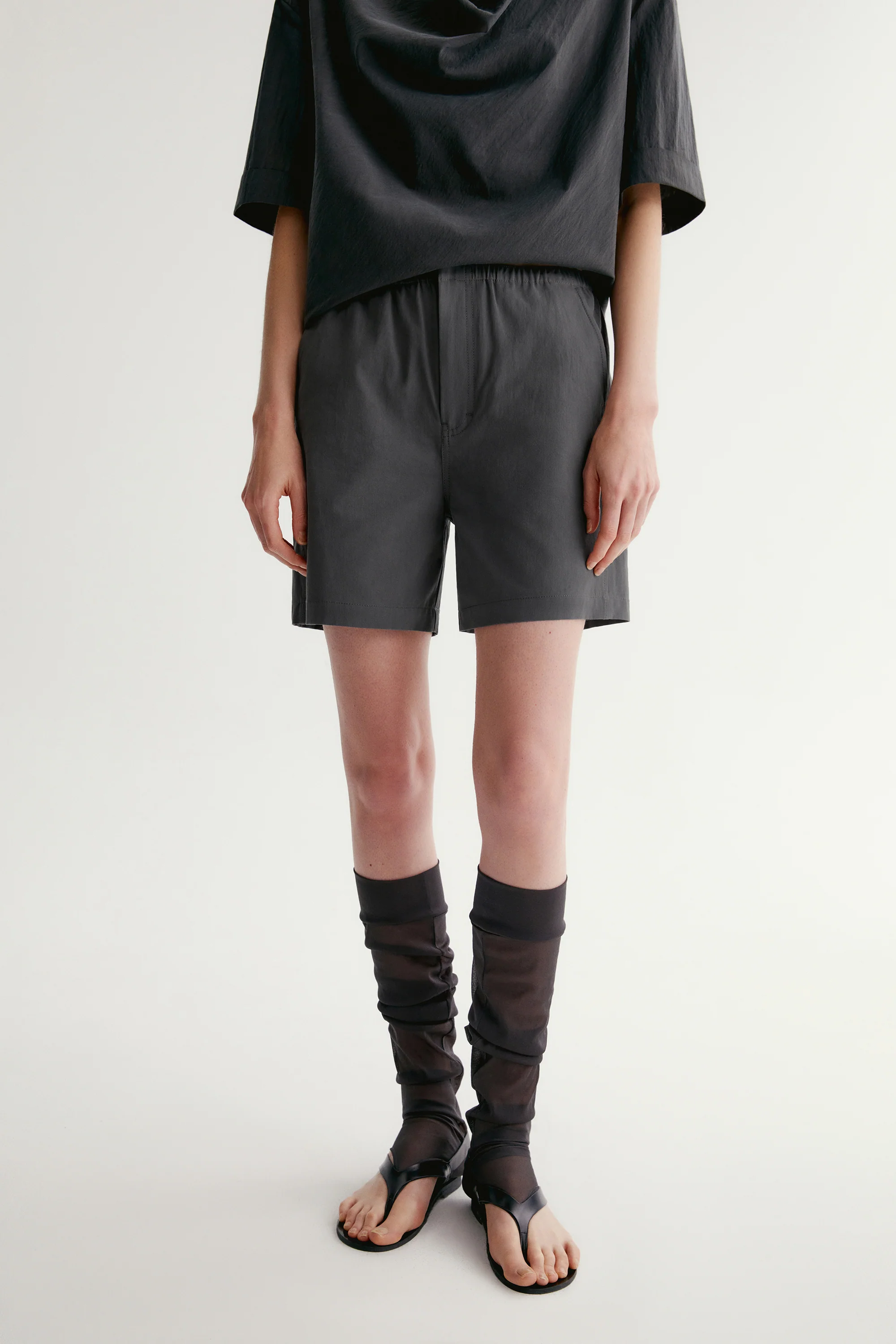 Elasticated Cotton Shorts - Image 6
