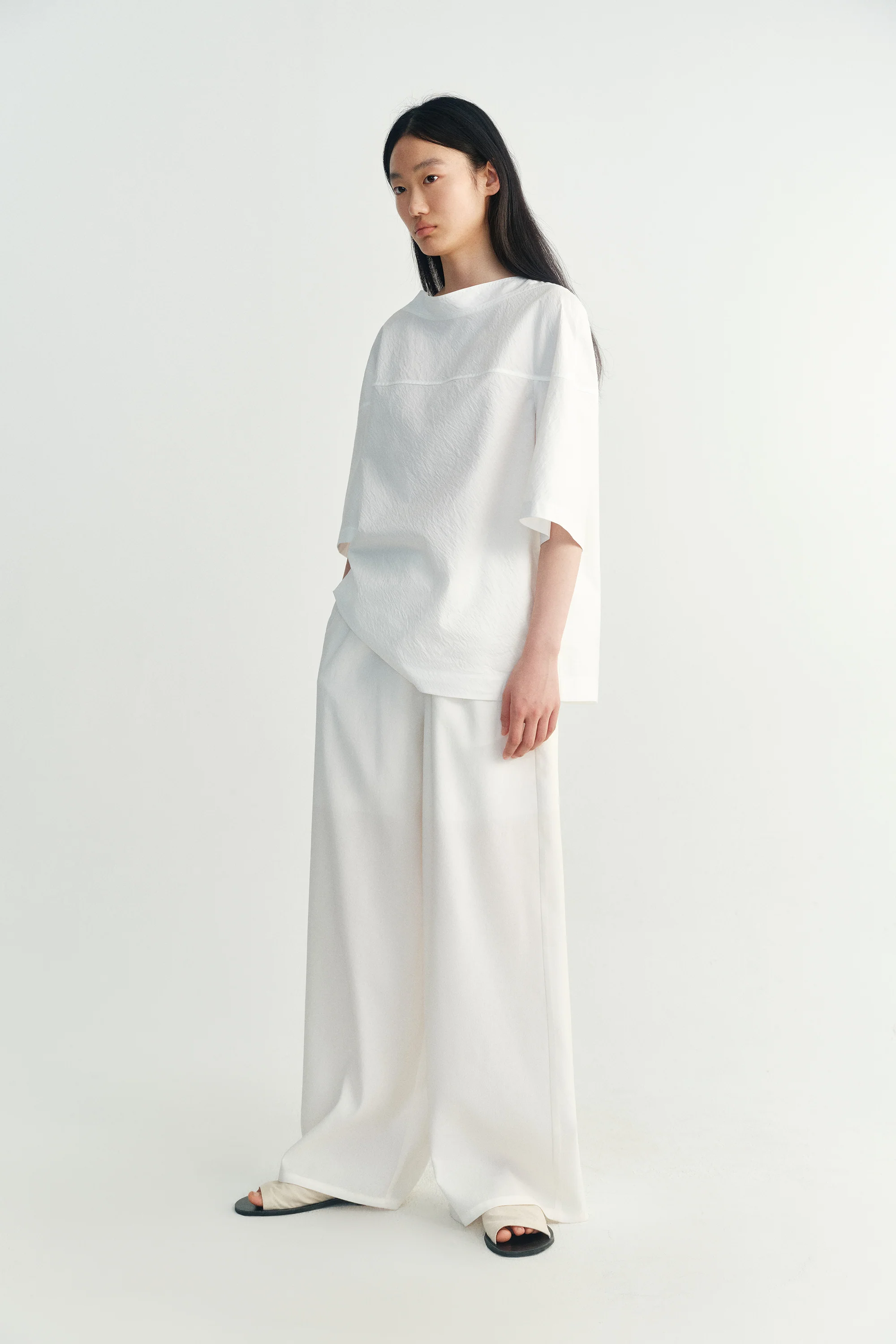 Elasticated Wide-leg Pants - Image 11