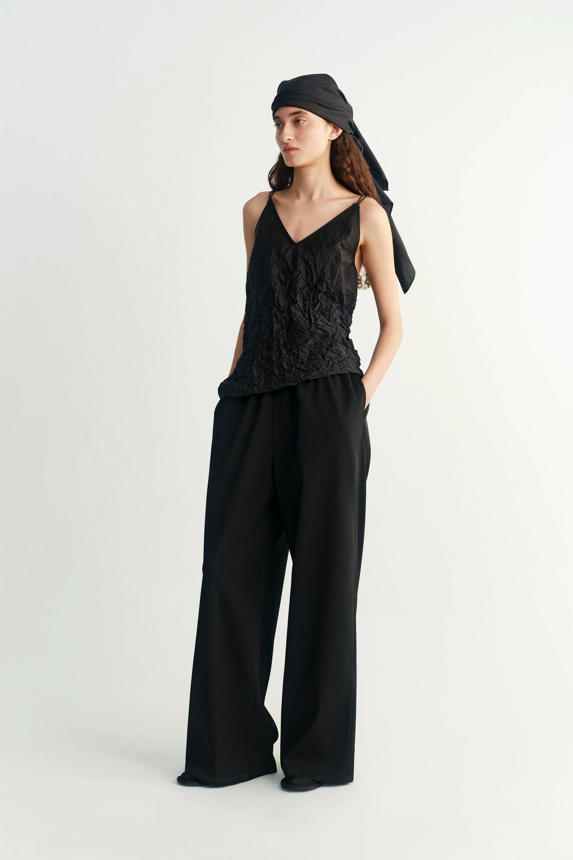 Elasticated Wide-leg Pants - Image 16
