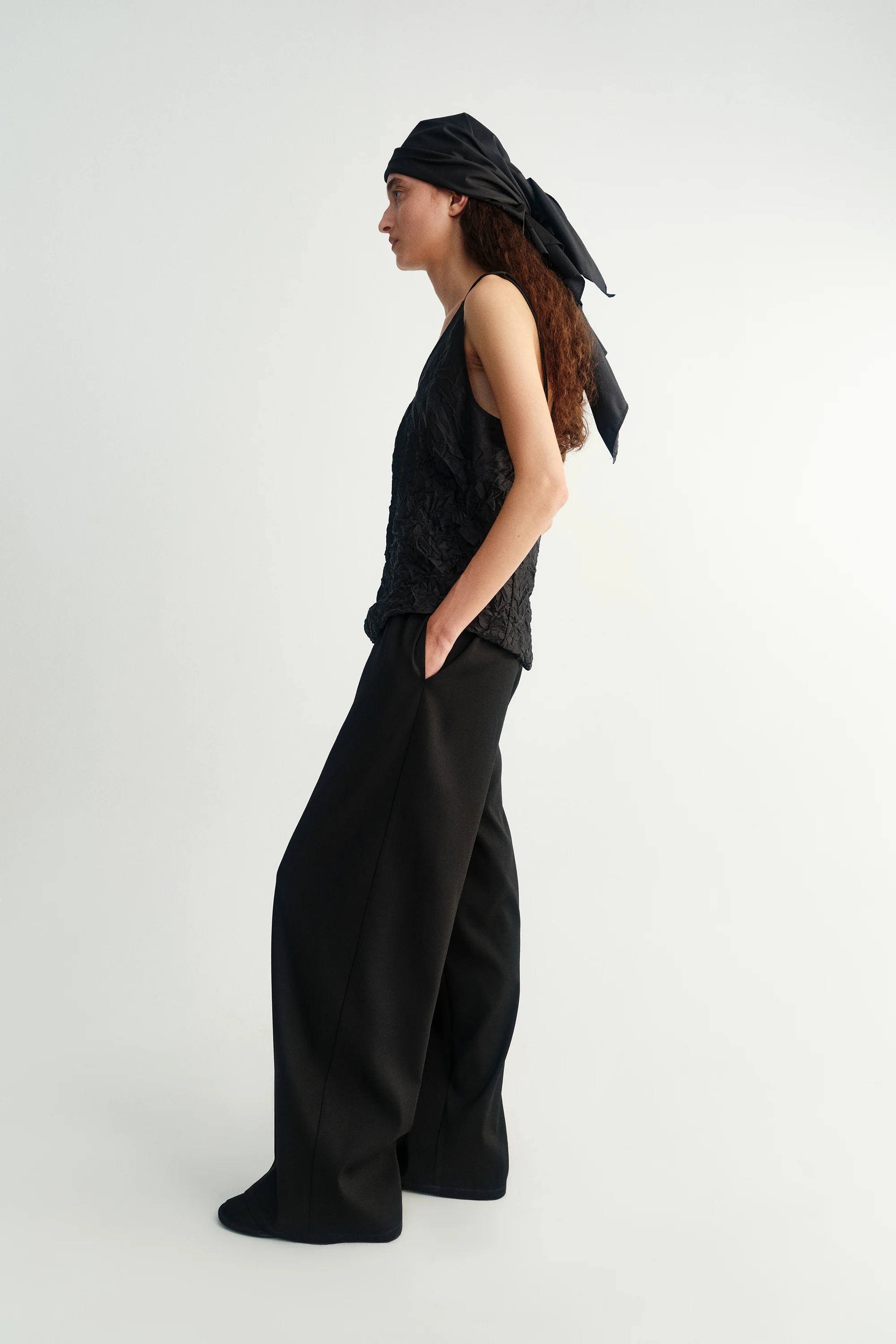 Elasticated Wide-leg Pants - Image 17