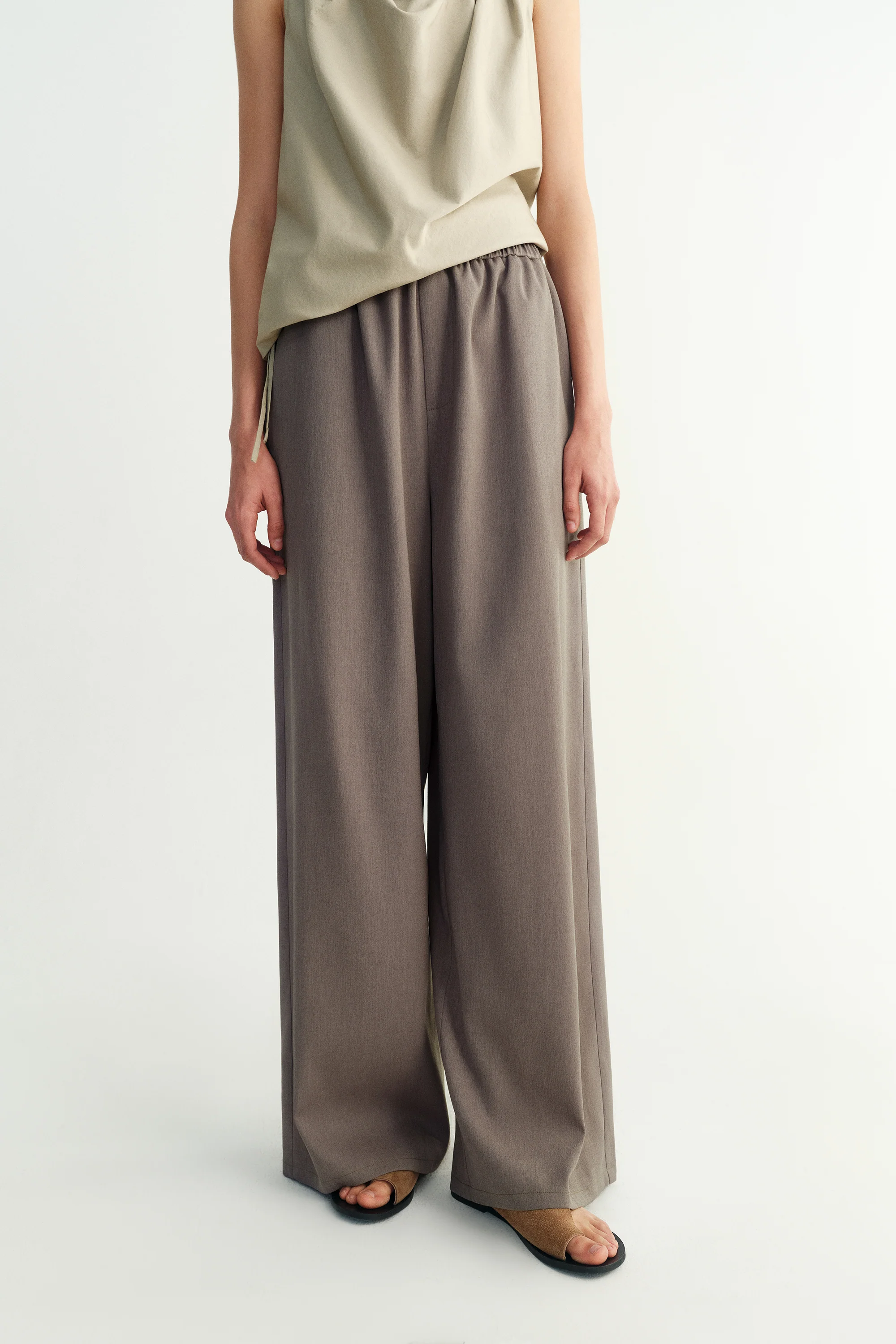Elasticated Wide-leg Pants - Image 6
