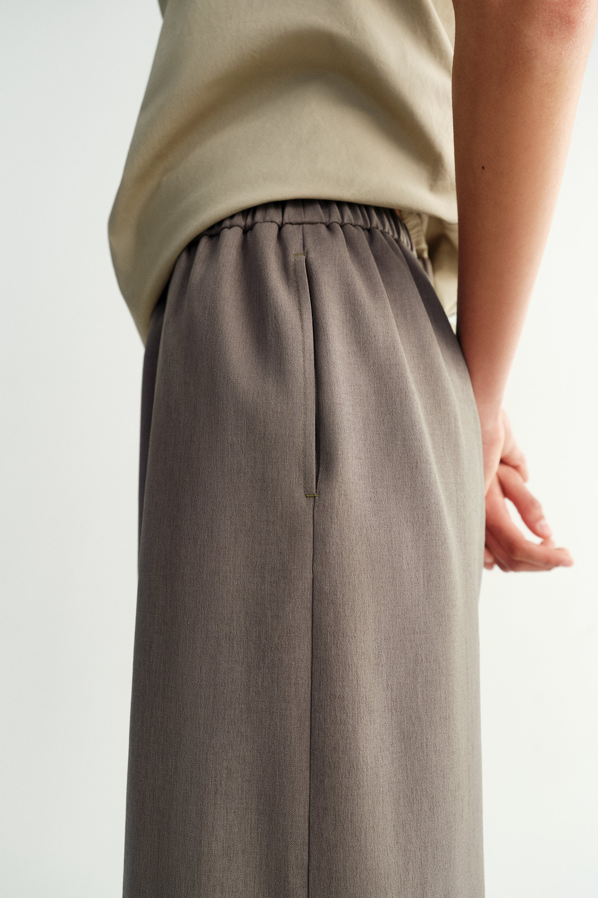 Elasticated Wide-leg Pants - Image 8