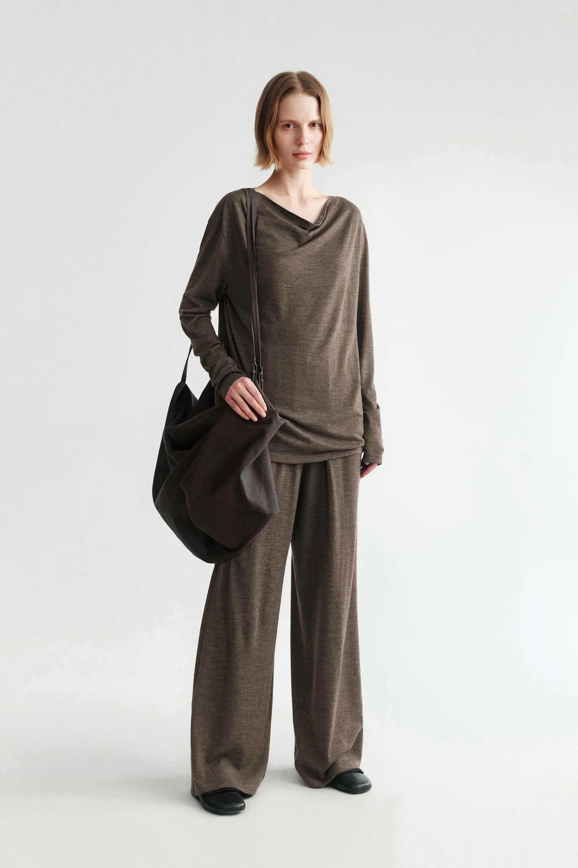 Elasticated Wool Pants - Image 2