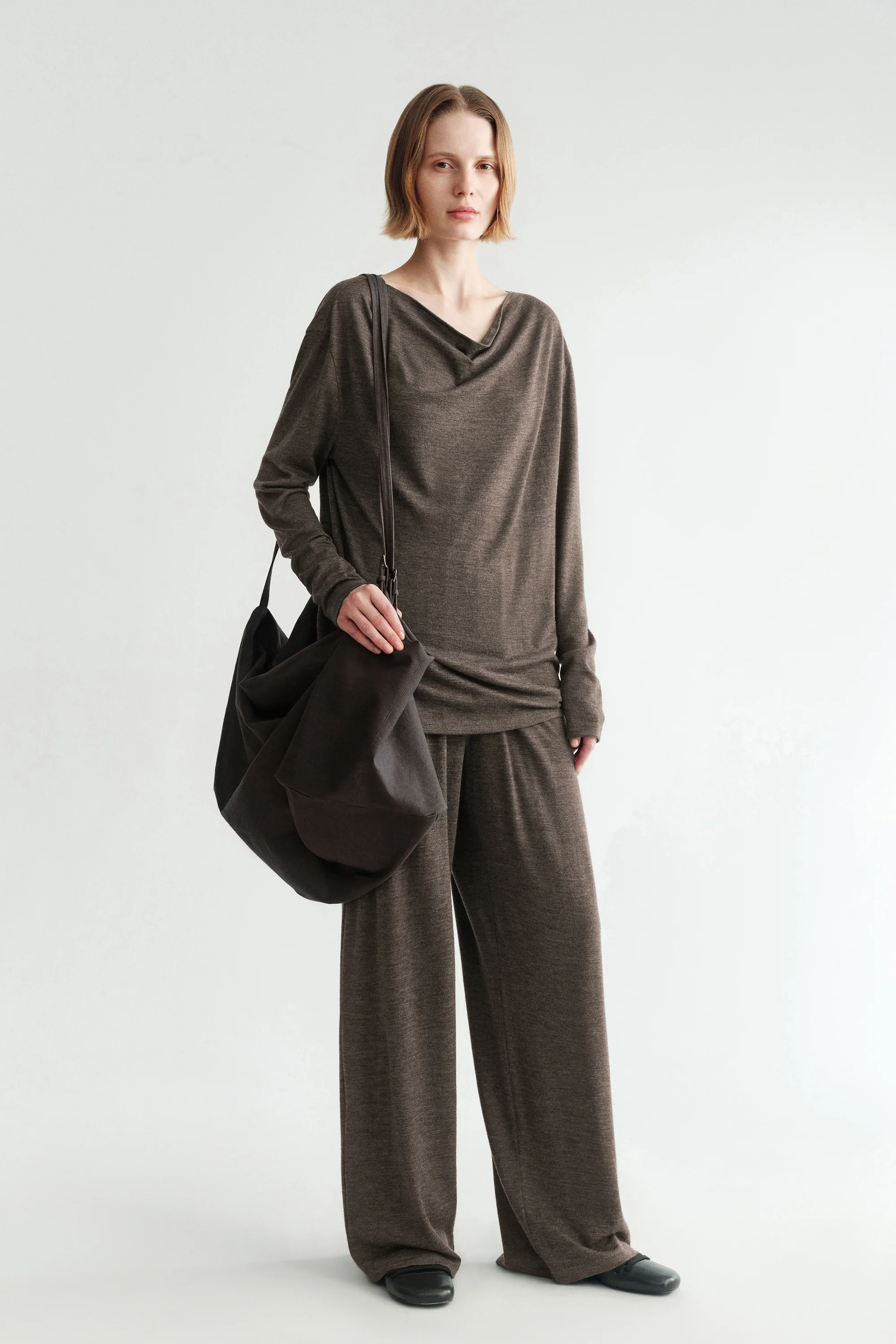 Elasticated Wool Pants - Image 3