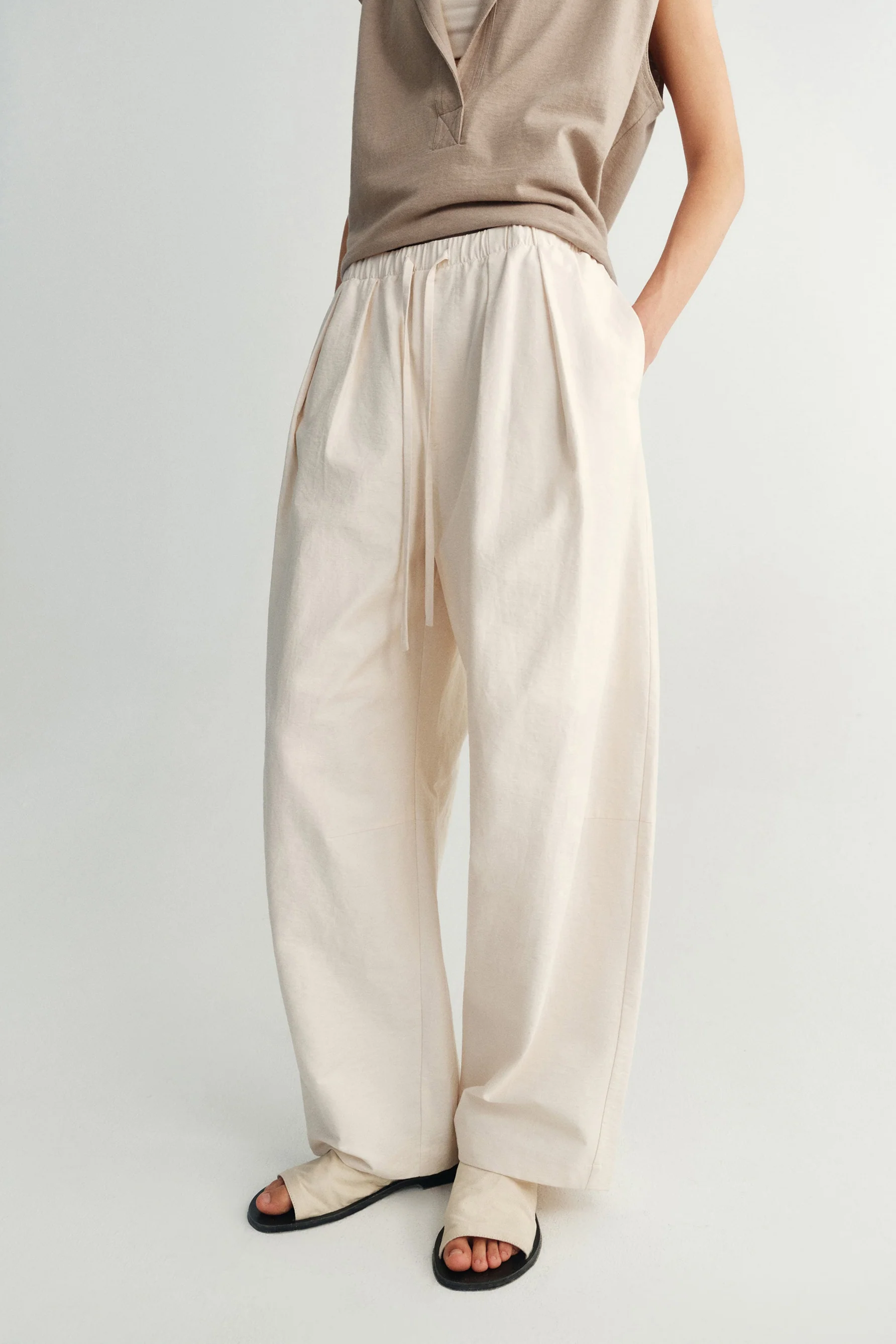 Elasticated Cotton Pants - Image 13