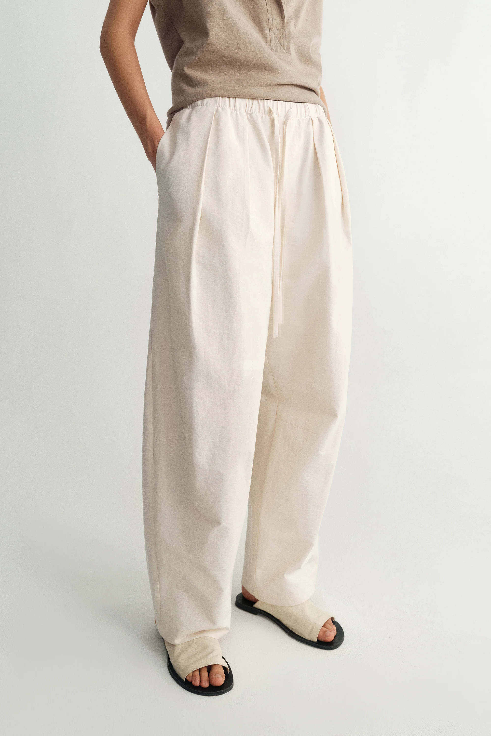 Elasticated Cotton Pants - Image 16