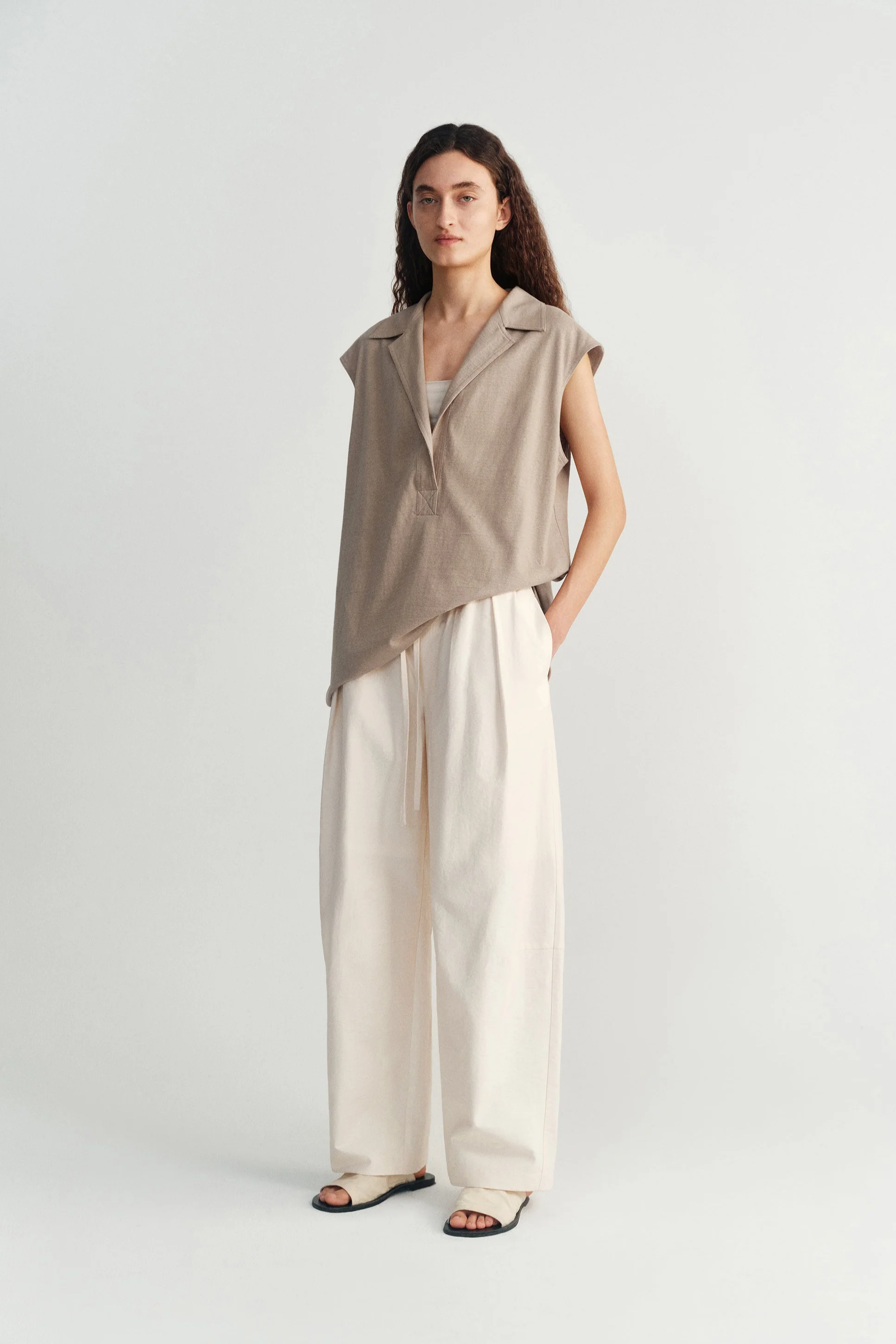 Elasticated Cotton Pants - Image 2