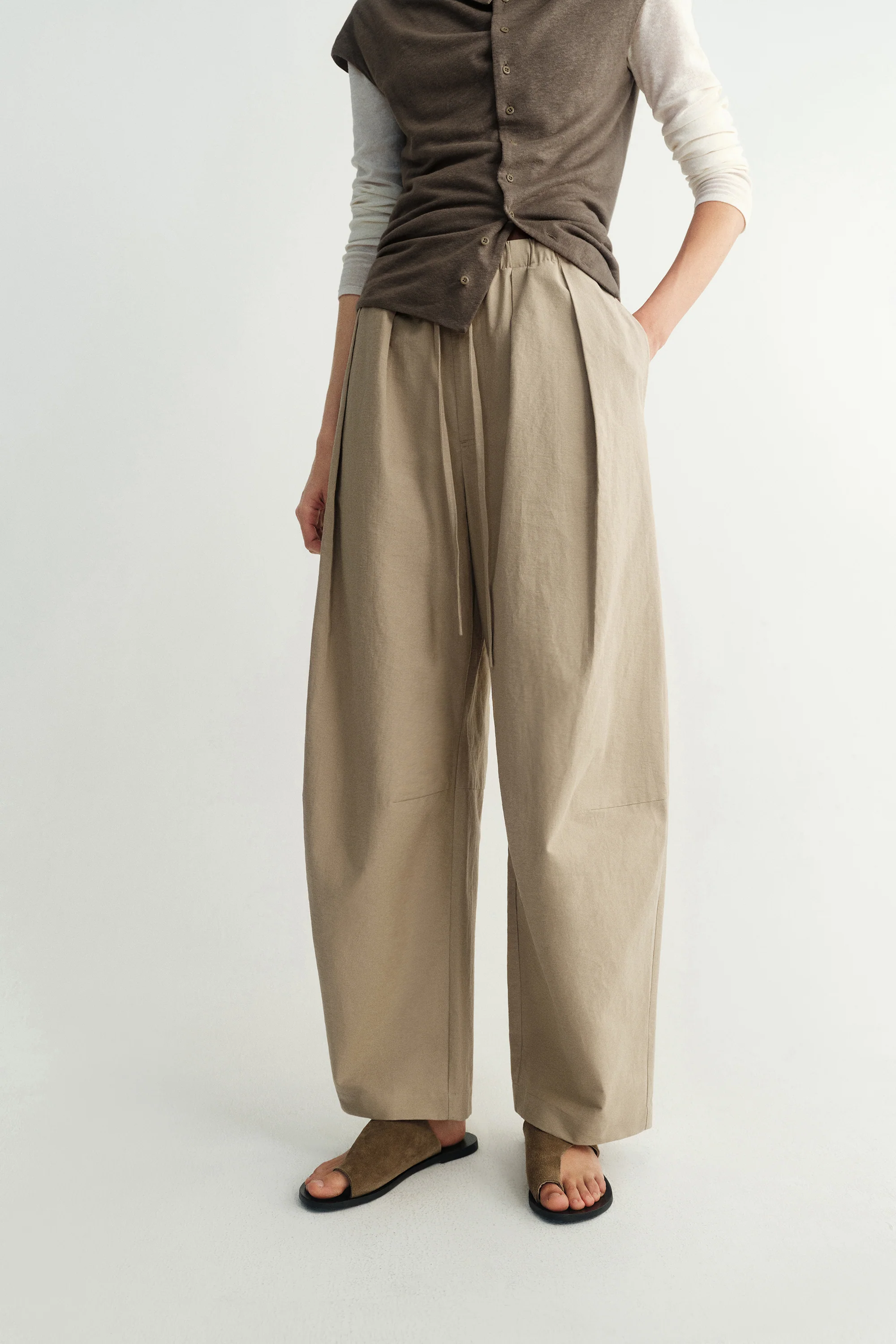 Elasticated Cotton Pants - Image 5