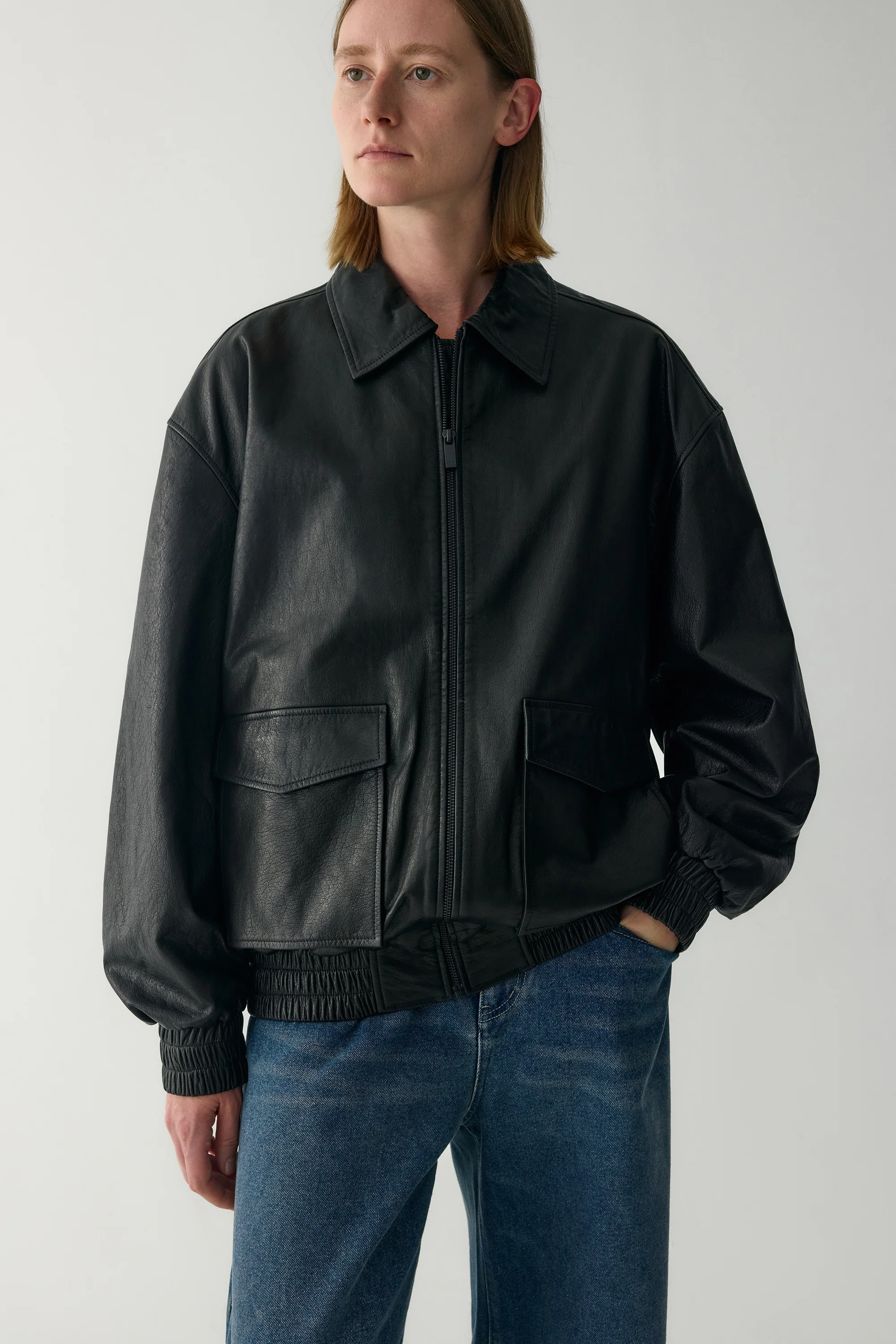 Calfskin Bomber Jacket - Image 6