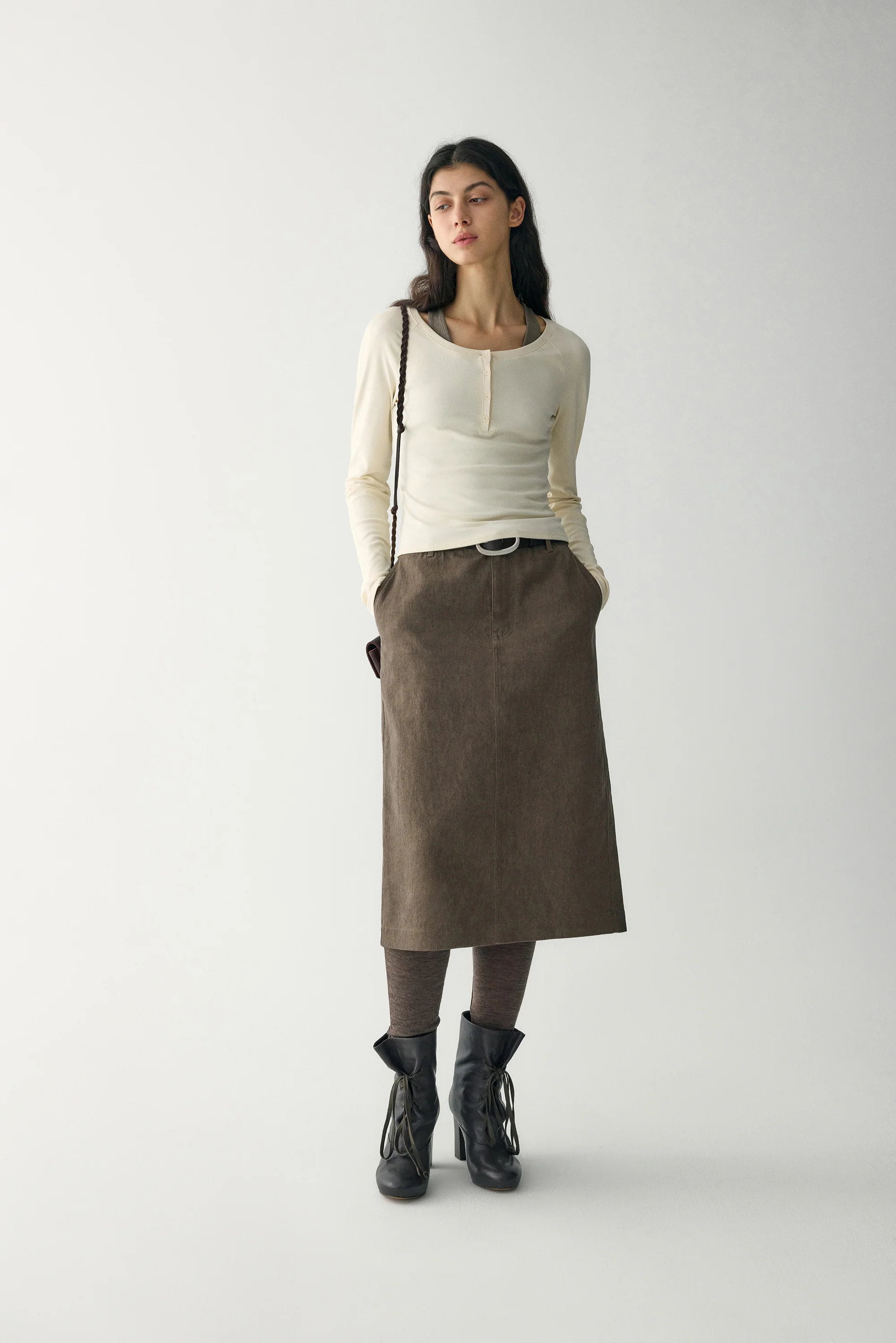 Cowhide Ring Buckle Belt - Image 3