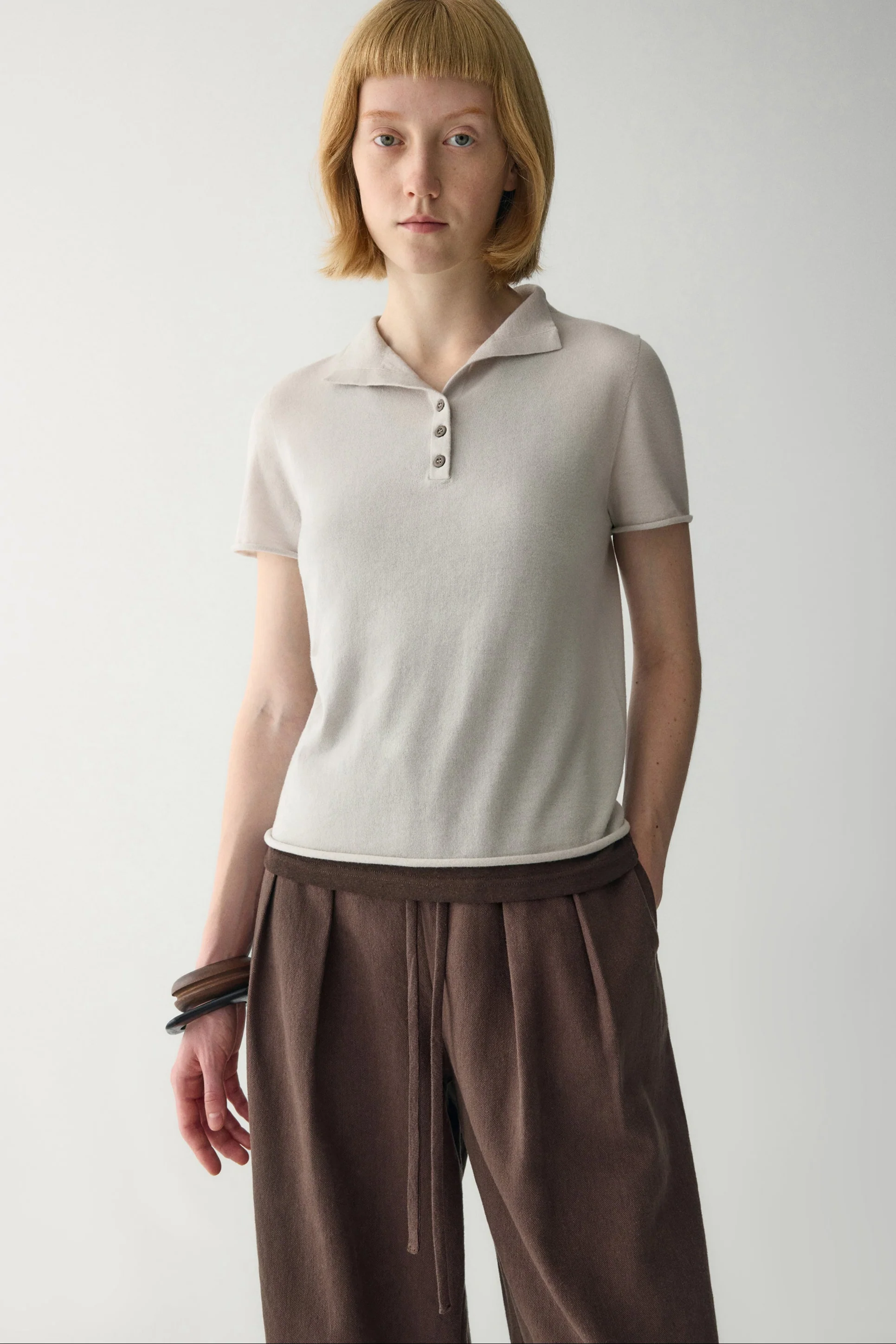 Short-Sleeve Wool Polo - Image 19