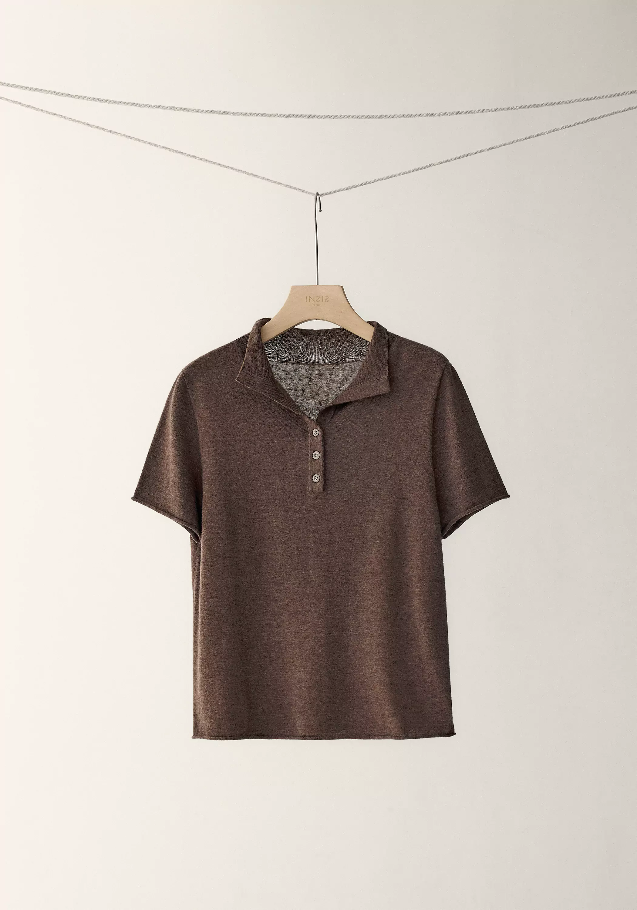 Short-Sleeve Wool Polo - Image 2