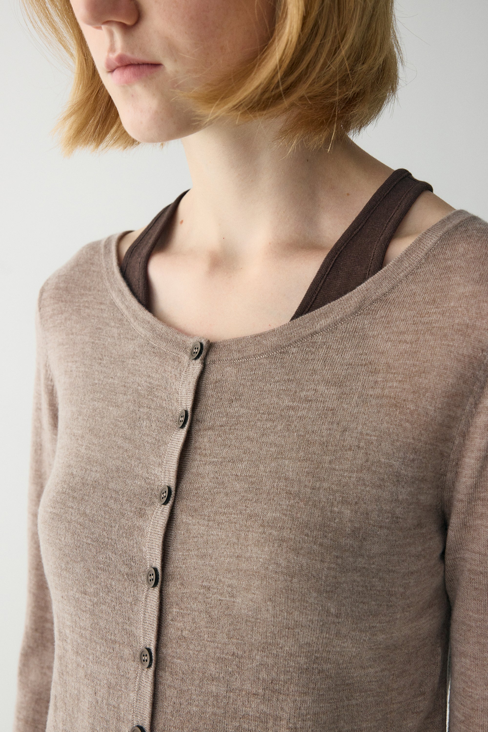 Fitted Wool Cardigan - Image 12