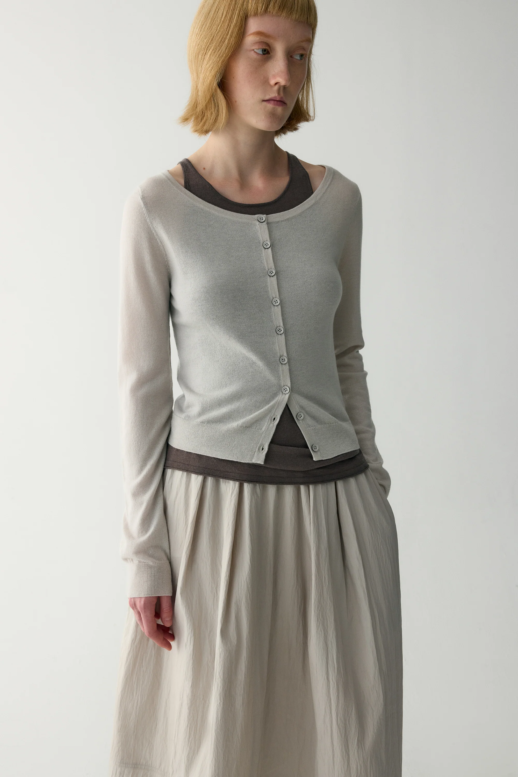 Fitted Wool Cardigan - Image 21