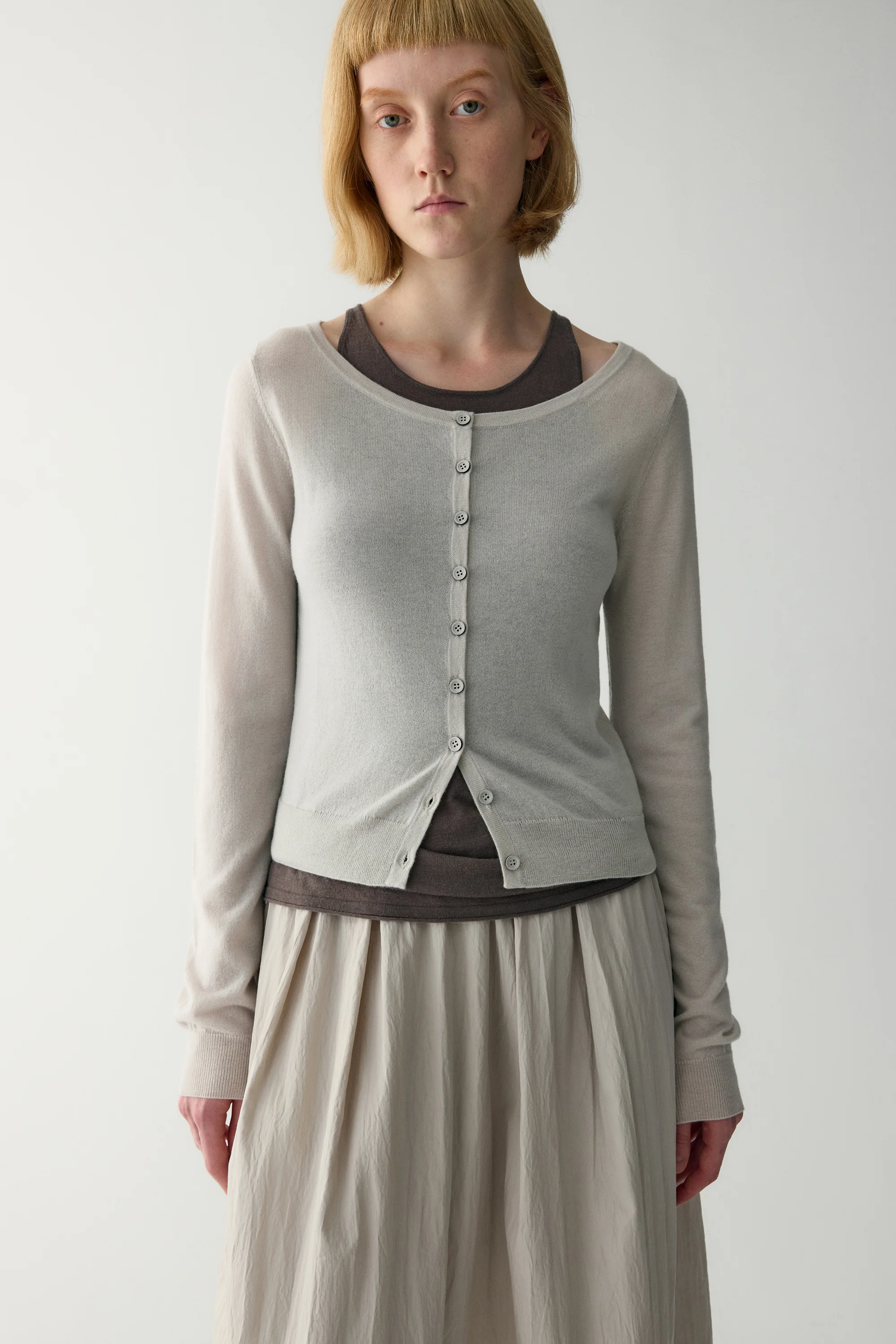 Fitted Wool Cardigan - Image 4