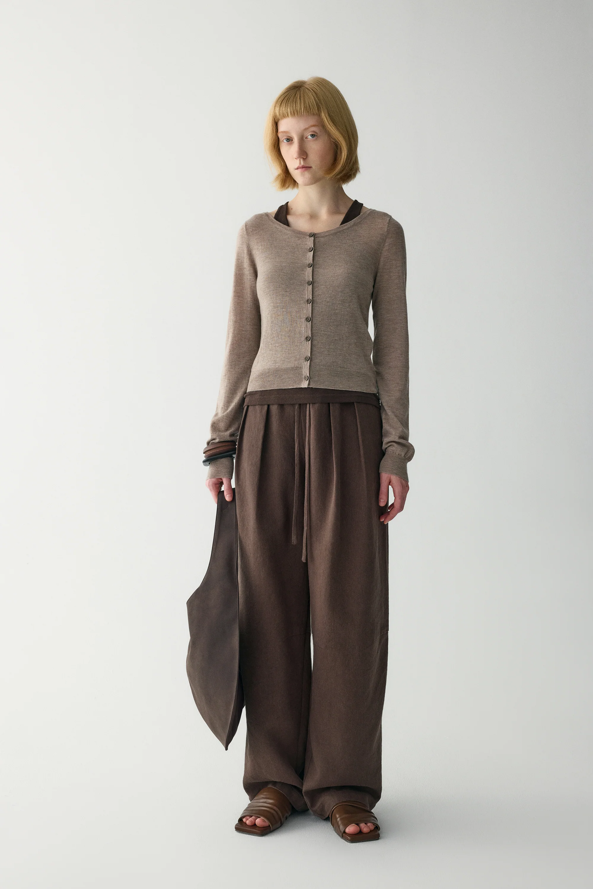 Fitted Wool Cardigan - Image 5