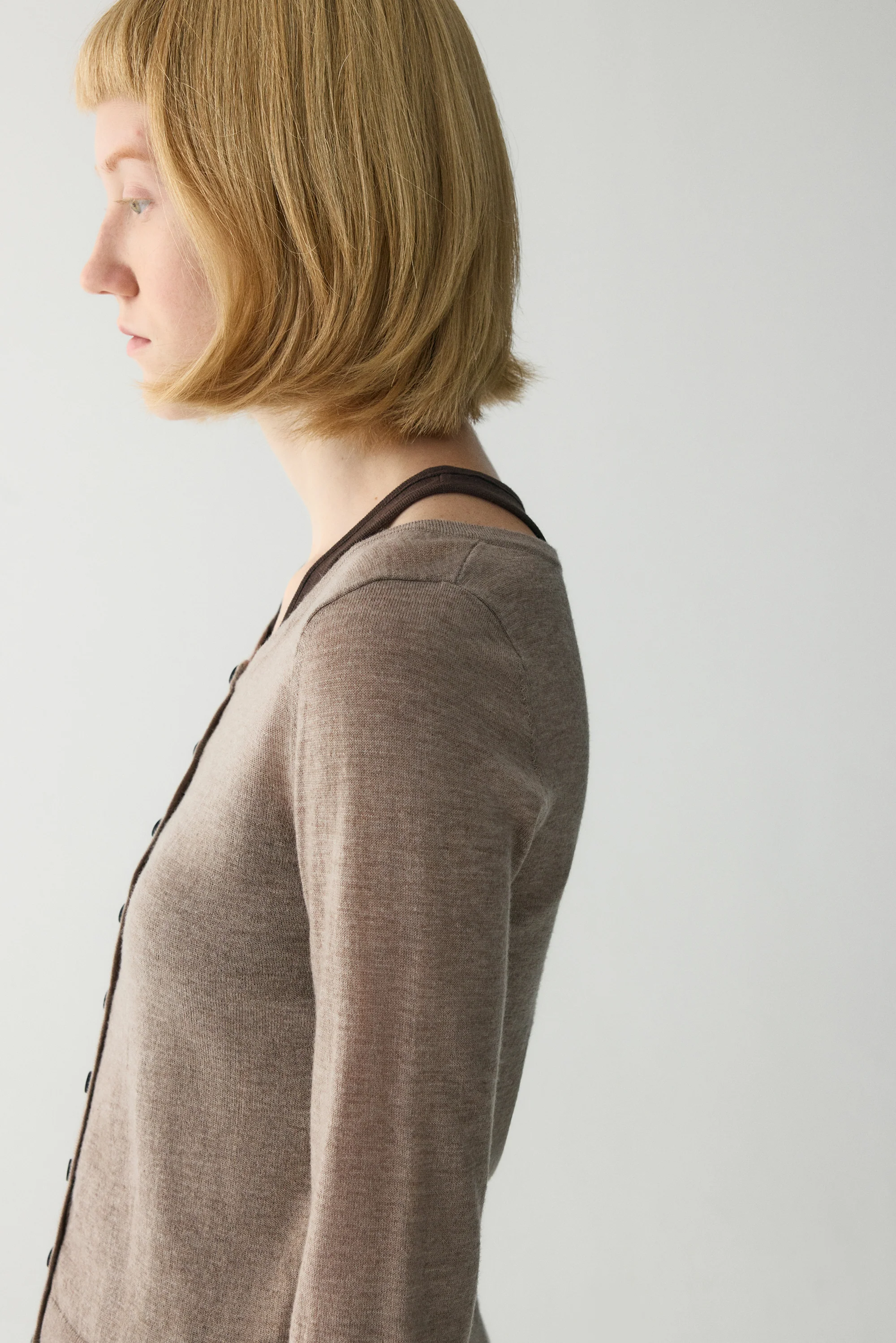 Fitted Wool Cardigan - Image 9