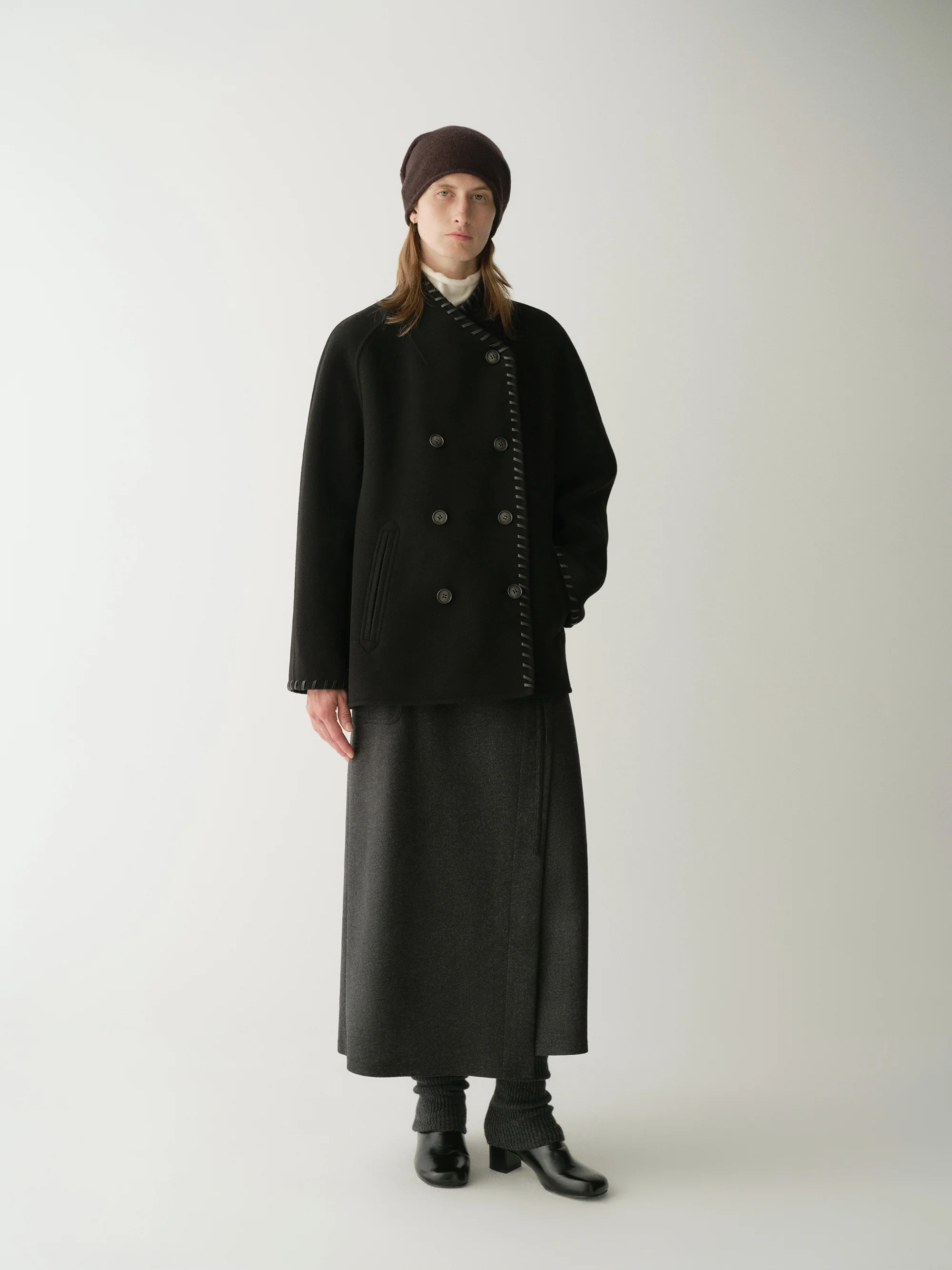Short Wool Coat - Image 11