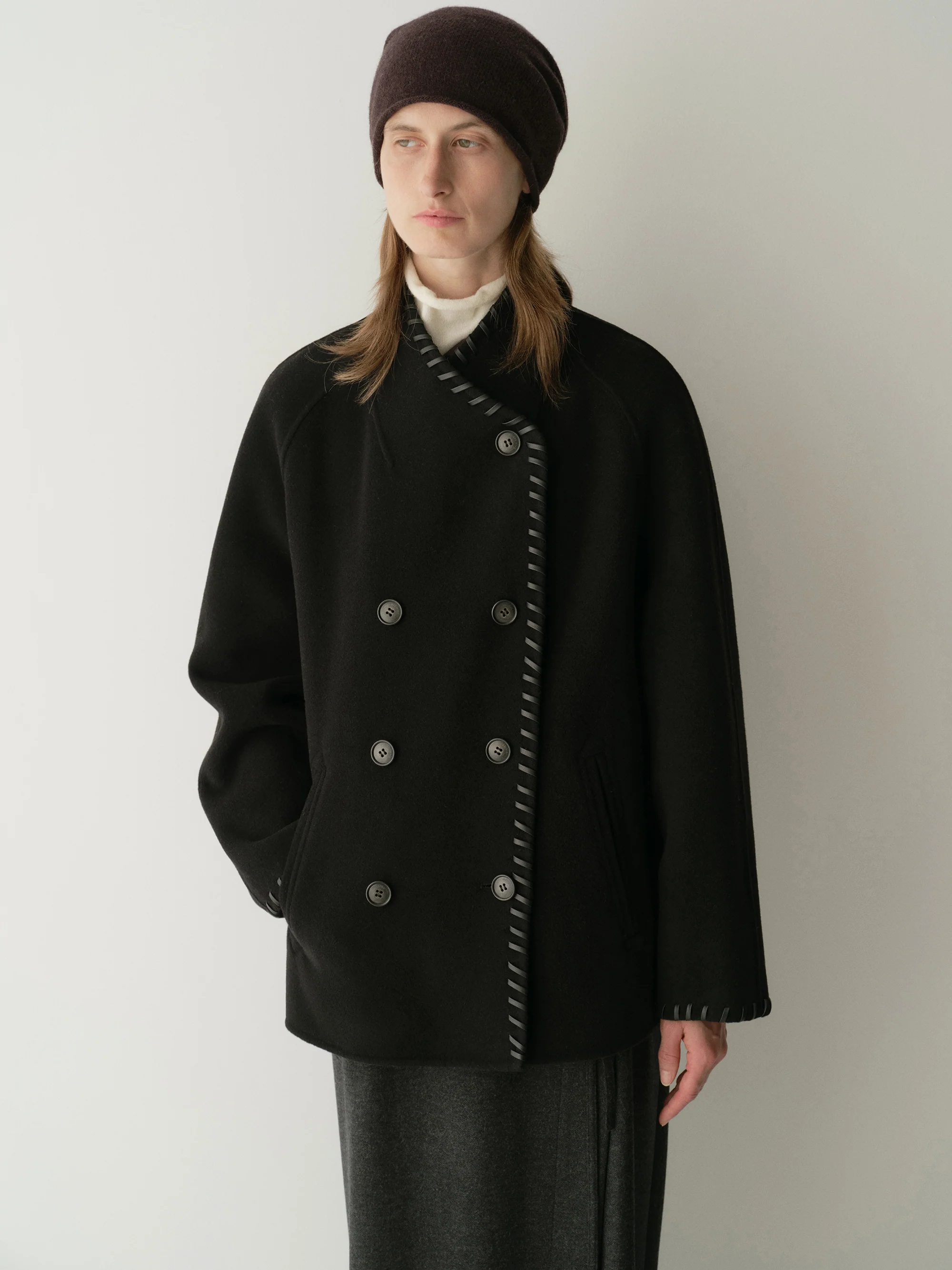 Short Wool Coat - Image 13