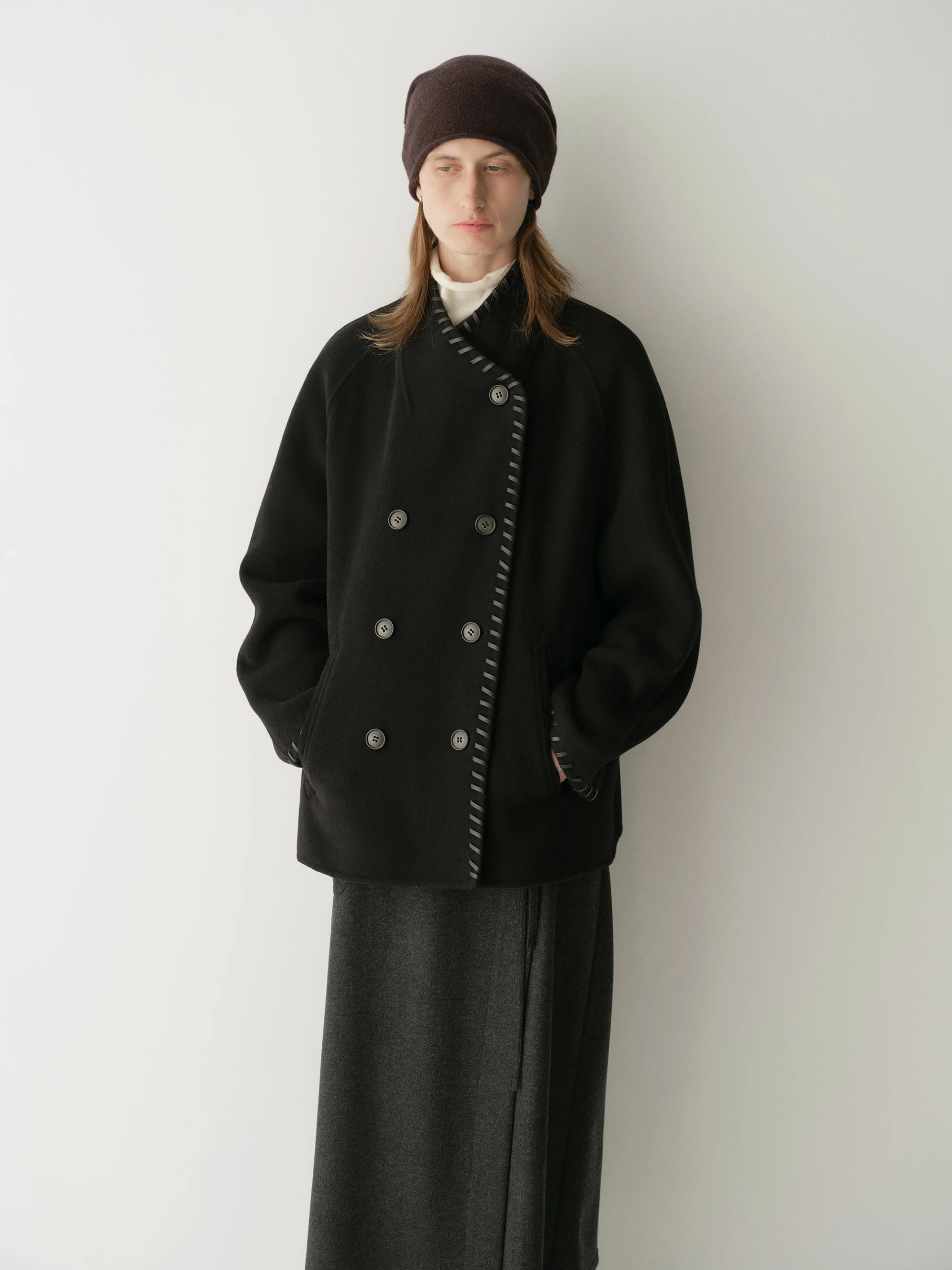 Short Wool Coat - Image 14