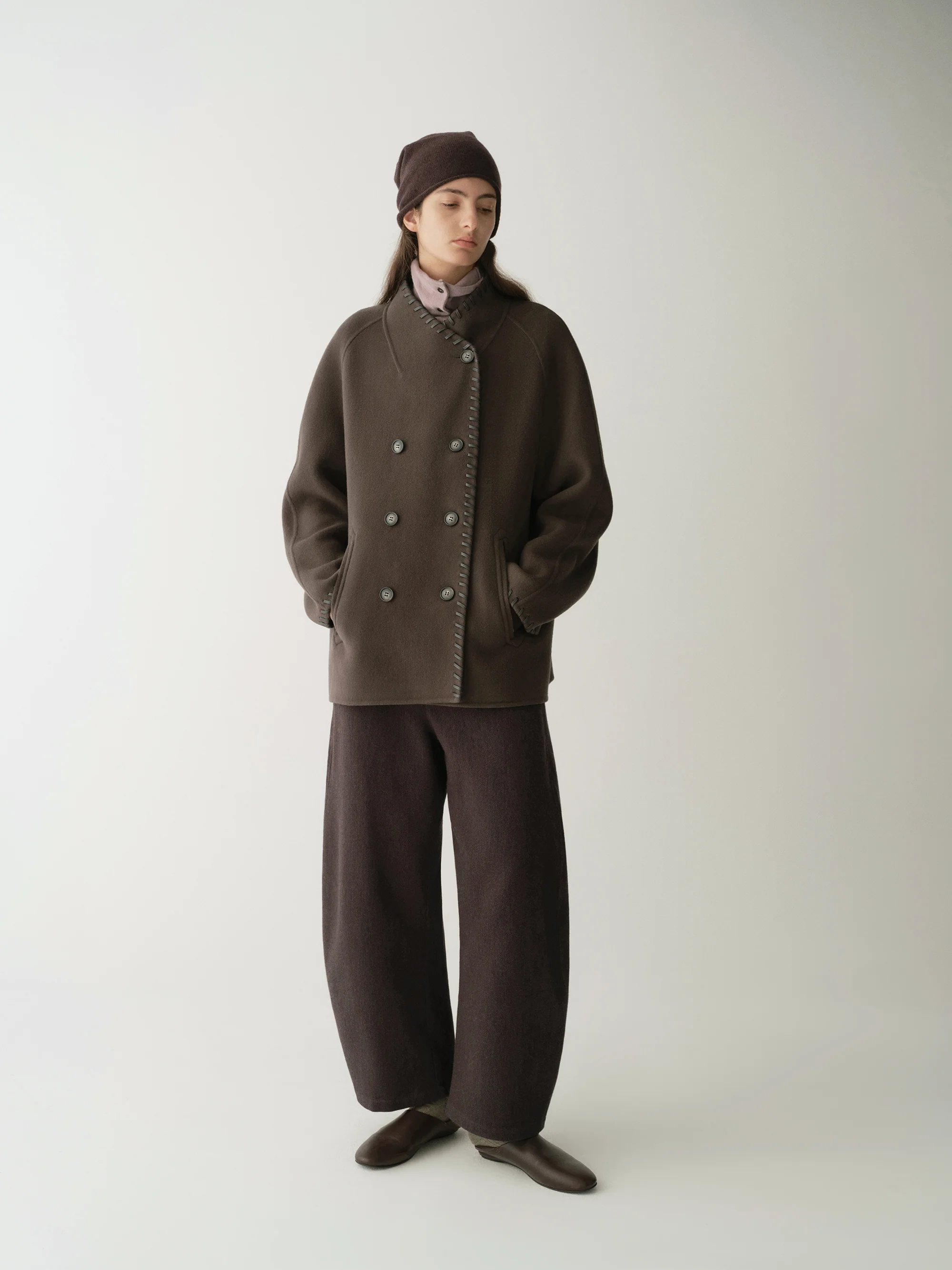 Short Wool Coat - Image 15