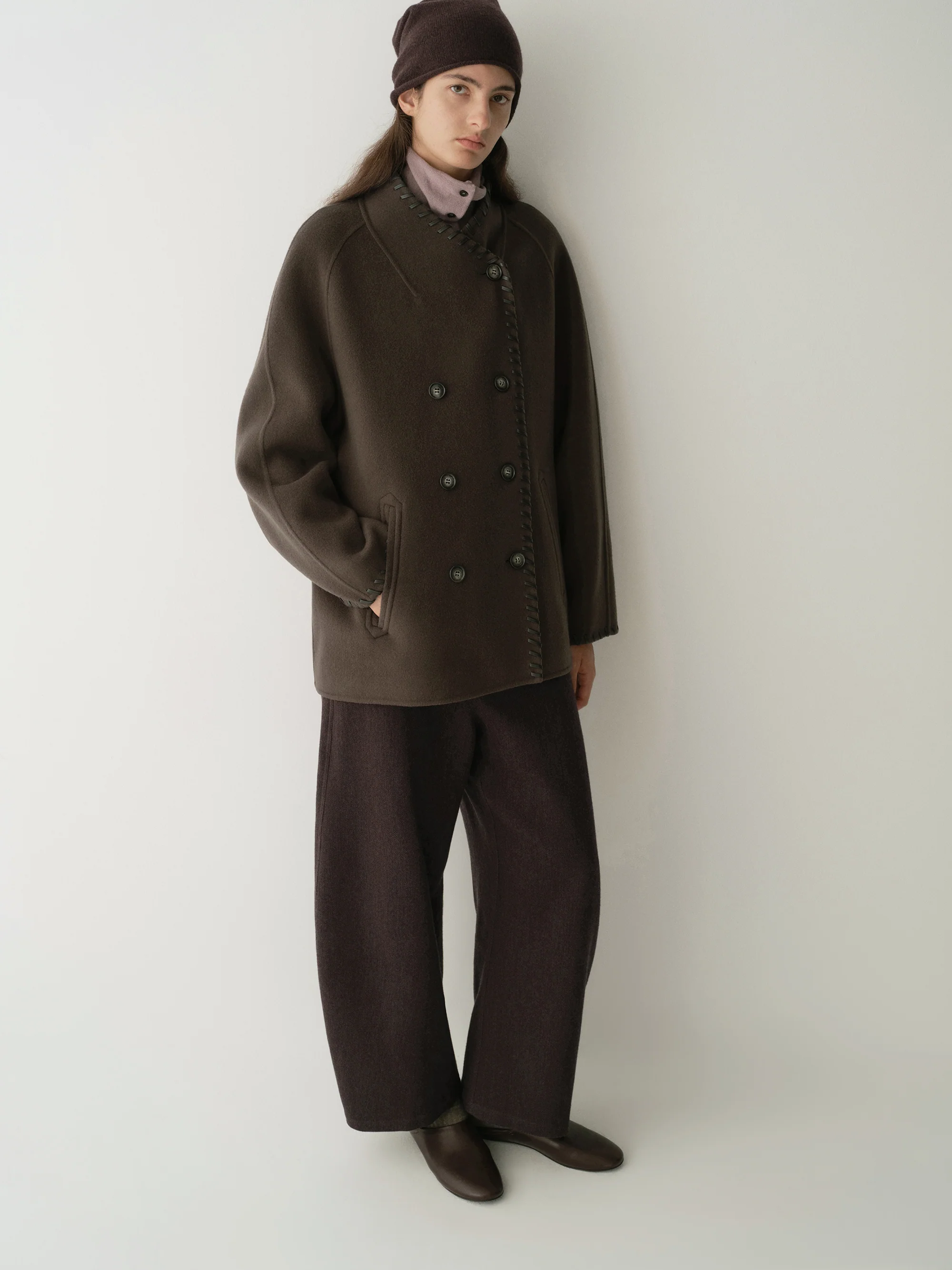 Short Wool Coat - Image 17